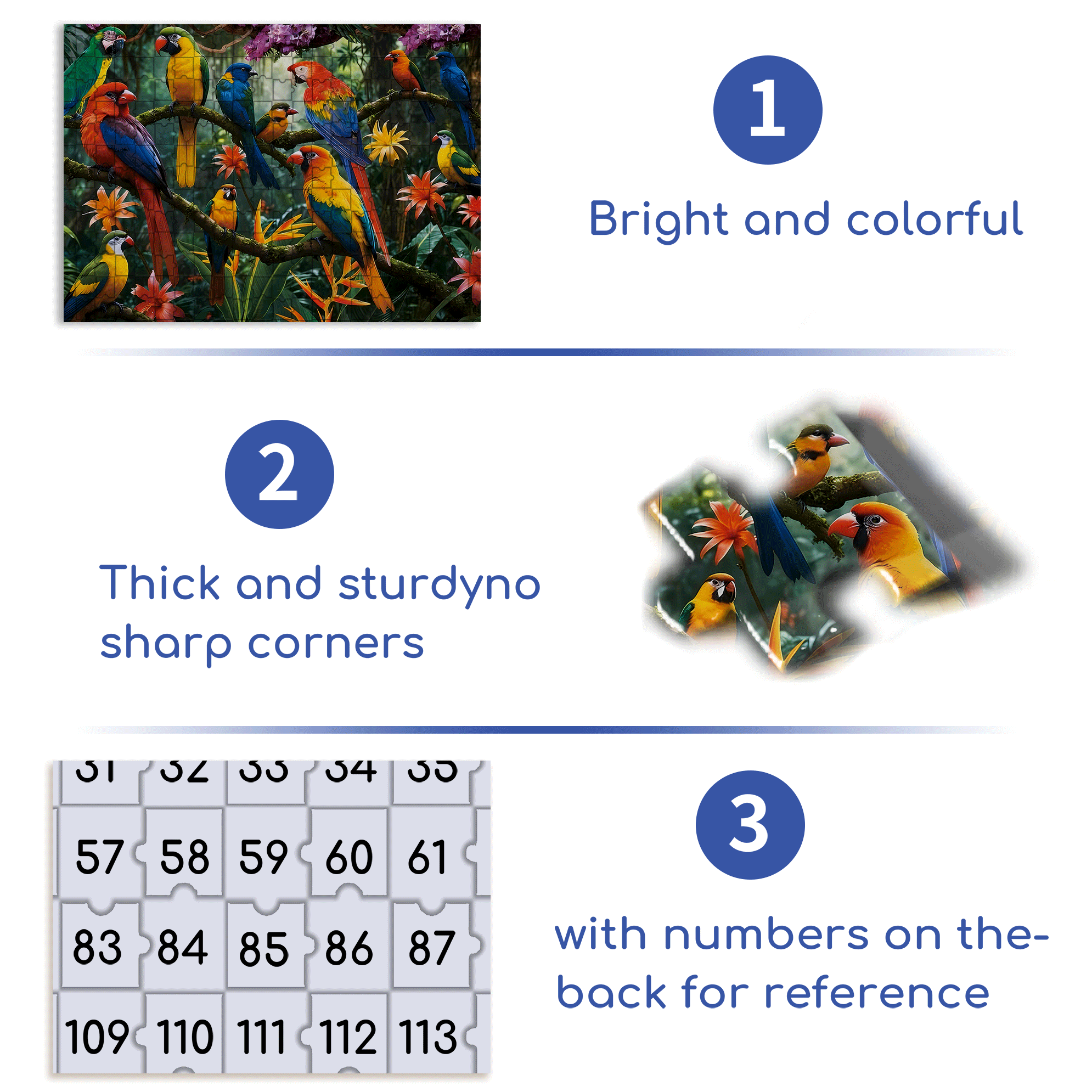 Amazon Rainforest 500pcs/1000pcs Jigsaw Puzzle, Scratch-Resistant, Interactive Family Game & Brain-Boosting DIY Decor, Perfect for Halloween, Christmas & New Year Gifts, Family Puzzle Game