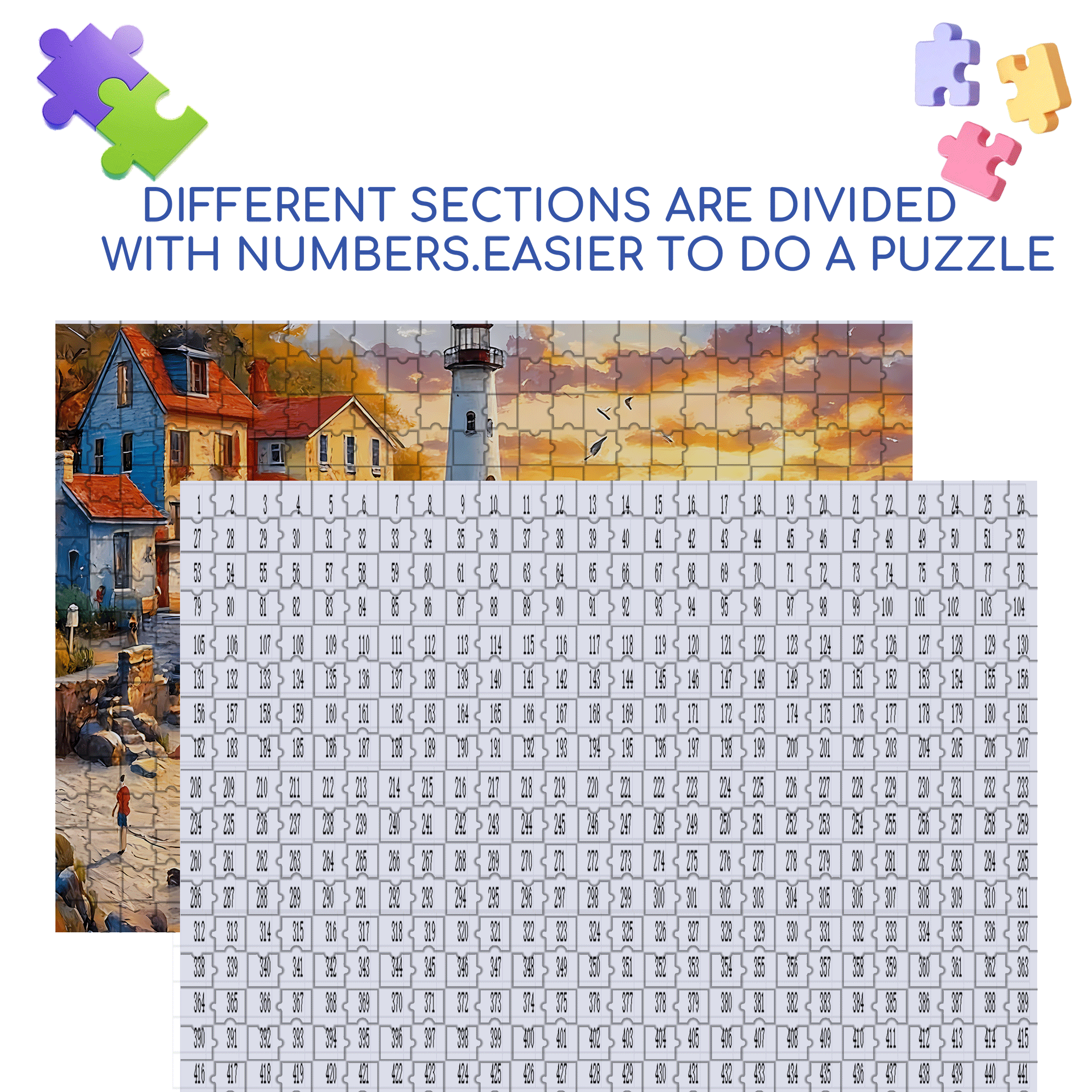 Beach Sunset 500pcs/1000pcs Jigsaw Puzzle, Scratch-Resistant, Interactive Family Game & Brain-Boosting DIY Decor, Perfect for Halloween, Christmas & New Year Gifts, Family Puzzle Game