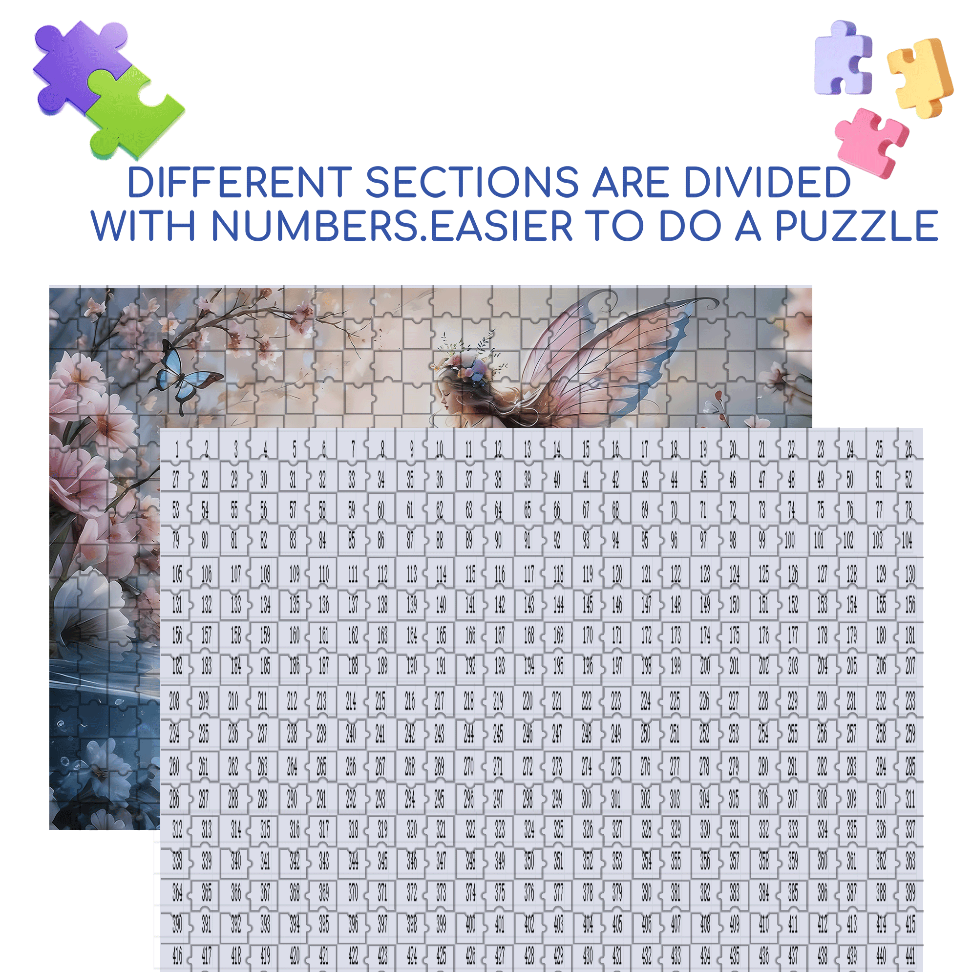 Birds & Fish 500pcs/1000pcs Jigsaw Puzzle, Scratch-Resistant, Interactive Family Game & Brain-Boosting DIY Decor, Perfect for Halloween, Christmas & New Year Gifts, Family Puzzle Game