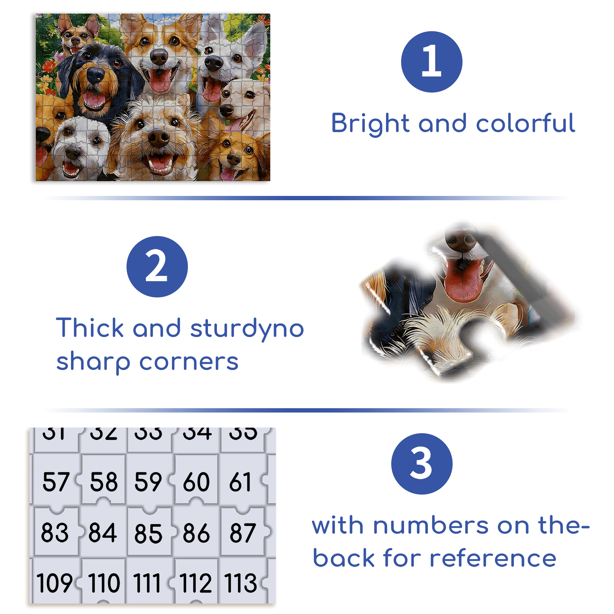 Dog League 500pcs/1000pcs Jigsaw Puzzle, Scratch-Resistant, Interactive Family Game & Brain-Boosting DIY Decor, Perfect for Halloween, Christmas & New Year Gifts, Family Puzzle Game