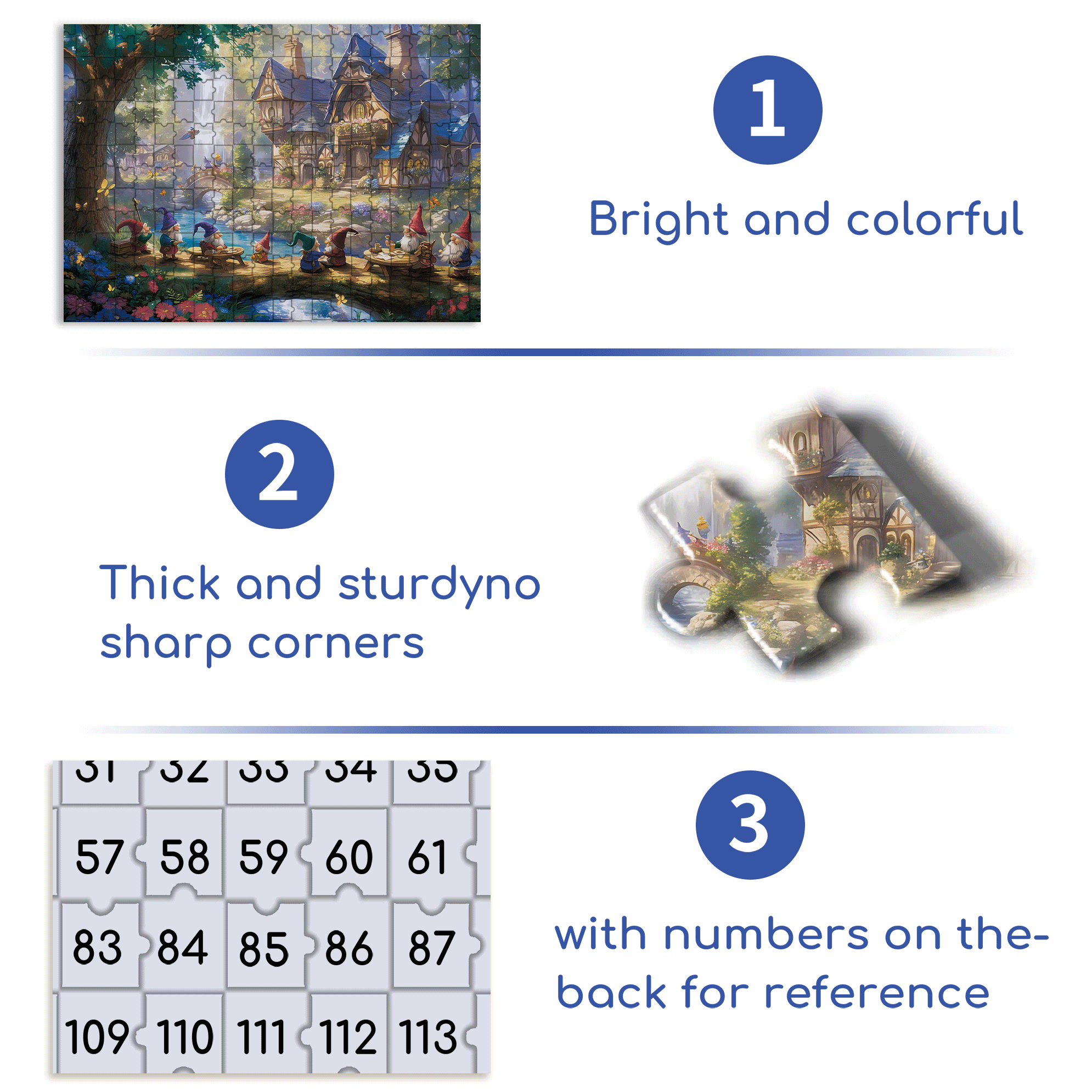 Dwarves In Fairy Tales 500pcs/1000pcs Jigsaw Puzzle, Scratch-Resistant, Interactive Family Game & Brain-Boosting DIY Decor, Perfect for Halloween, Christmas & New Year Gifts, Family Puzzle Game