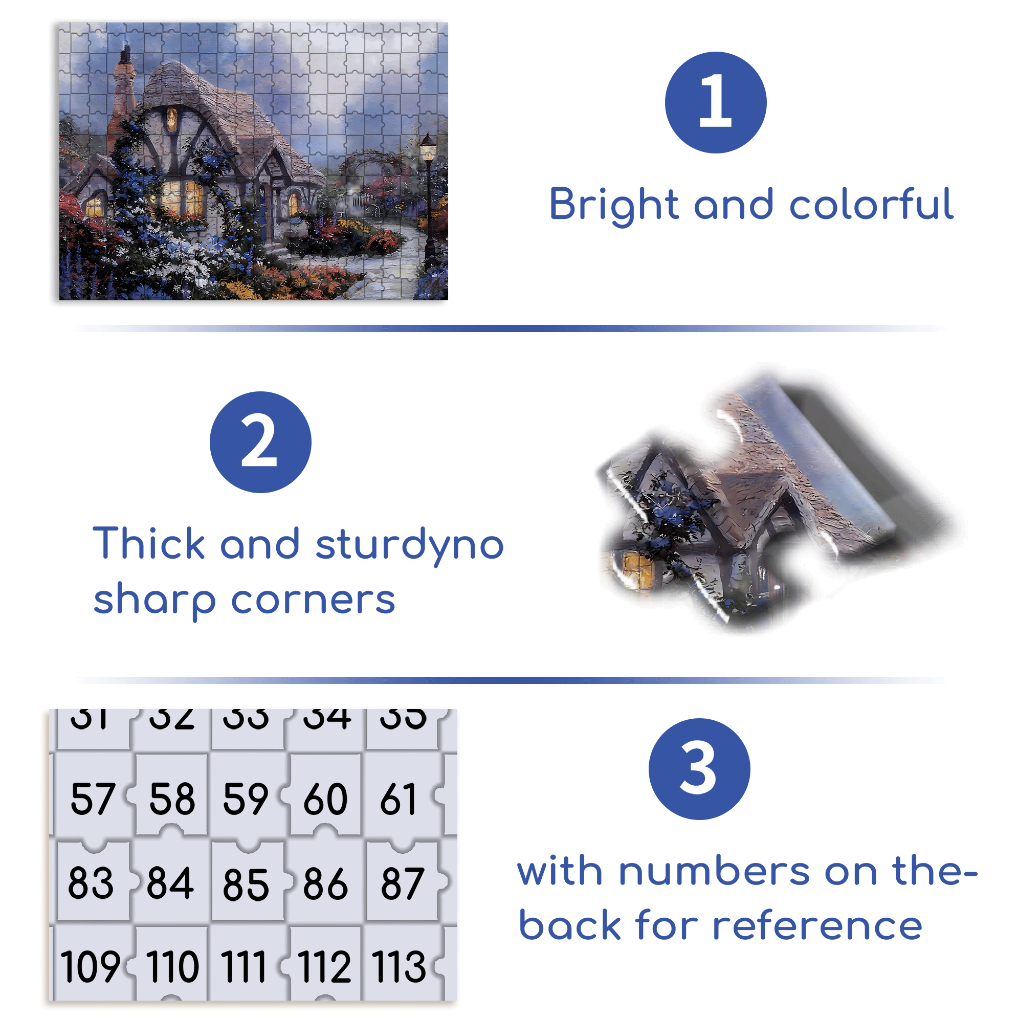 Featuring A Cozy Cabin 500pcs/1000pcs Jigsaw Puzzle, Scratch-Resistant, Interactive Family Game & Brain-Boosting DIY Decor, Perfect for Halloween, Christmas & New Year Gifts, Family Puzzle Game