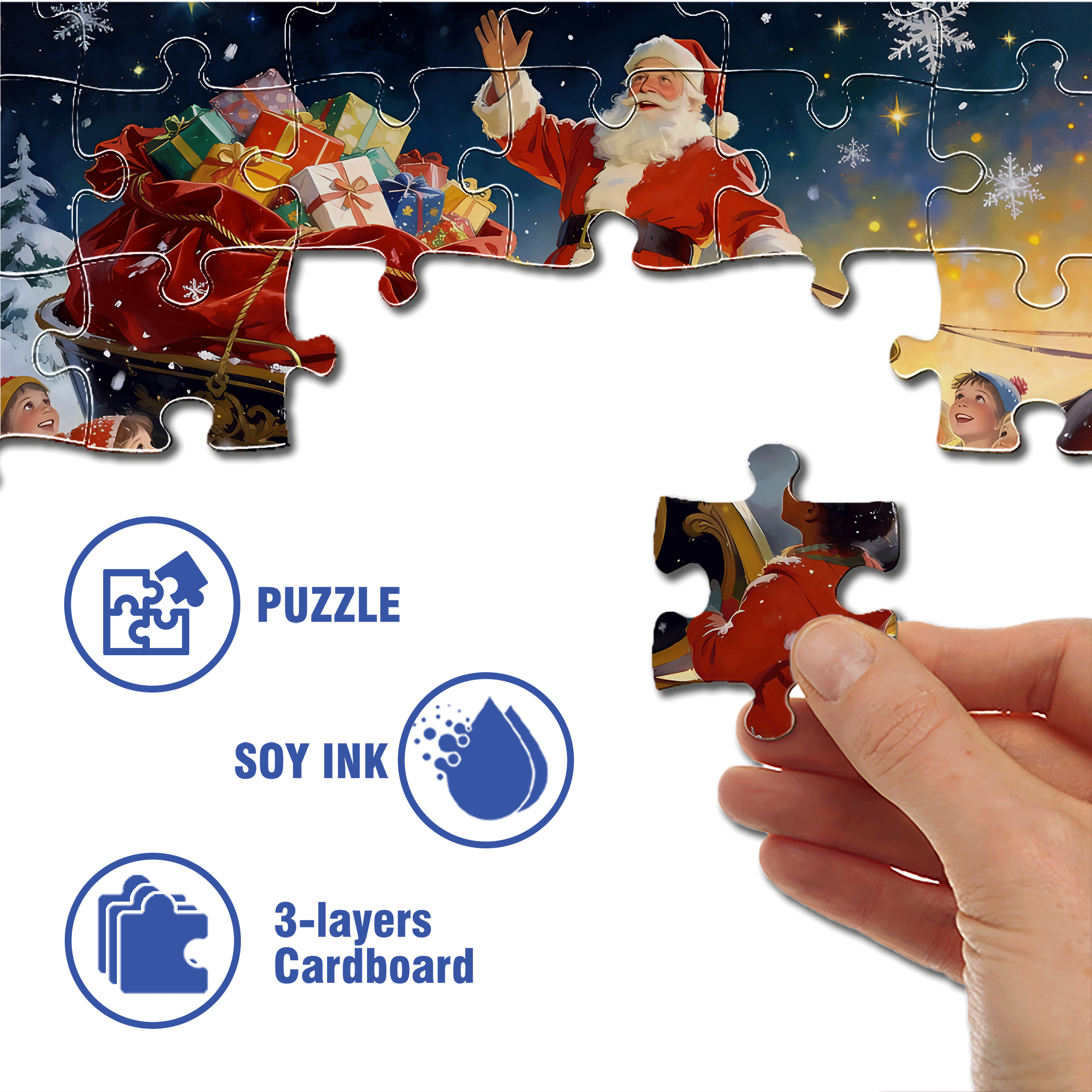 I Hope Everything Goes Well For You 500pcs/1000pcs Jigsaw Puzzle, Scratch-Resistant, Interactive Family Game & Brain-Boosting DIY Decor, Perfect for Halloween, Christmas & New Year Gifts, Family Puzzle Game