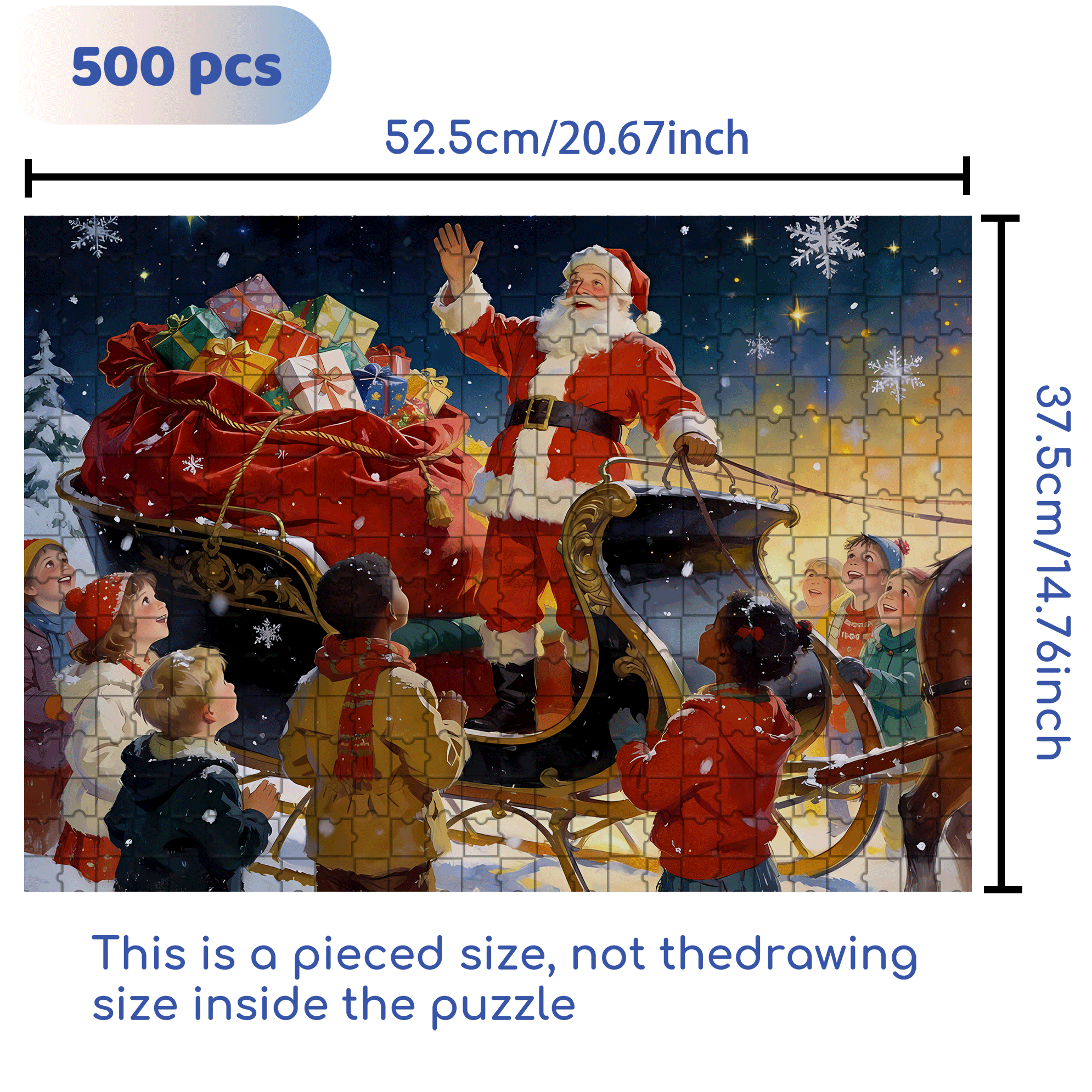 I Hope Everything Goes Well For You 500pcs/1000pcs Jigsaw Puzzle, Scratch-Resistant, Interactive Family Game & Brain-Boosting DIY Decor, Perfect for Halloween, Christmas & New Year Gifts, Family Puzzle Game