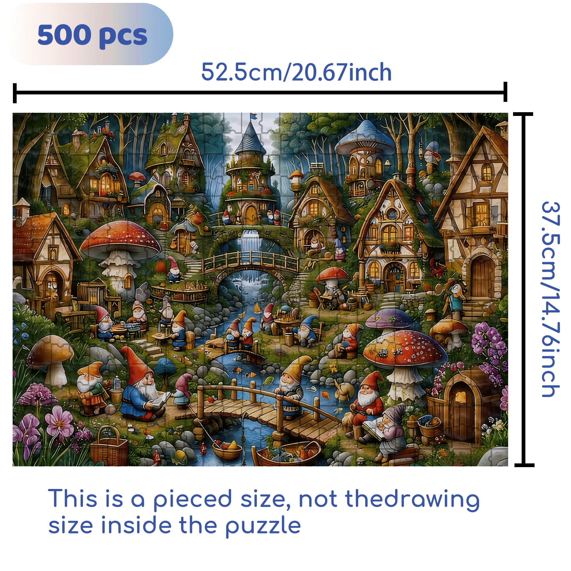 Microscopic Life 500pcs/1000pcs Jigsaw Puzzle, Scratch-Resistant, Interactive Family Game & Brain-Boosting DIY Decor, Perfect for Halloween, Christmas & New Year Gifts, Family Puzzle Game