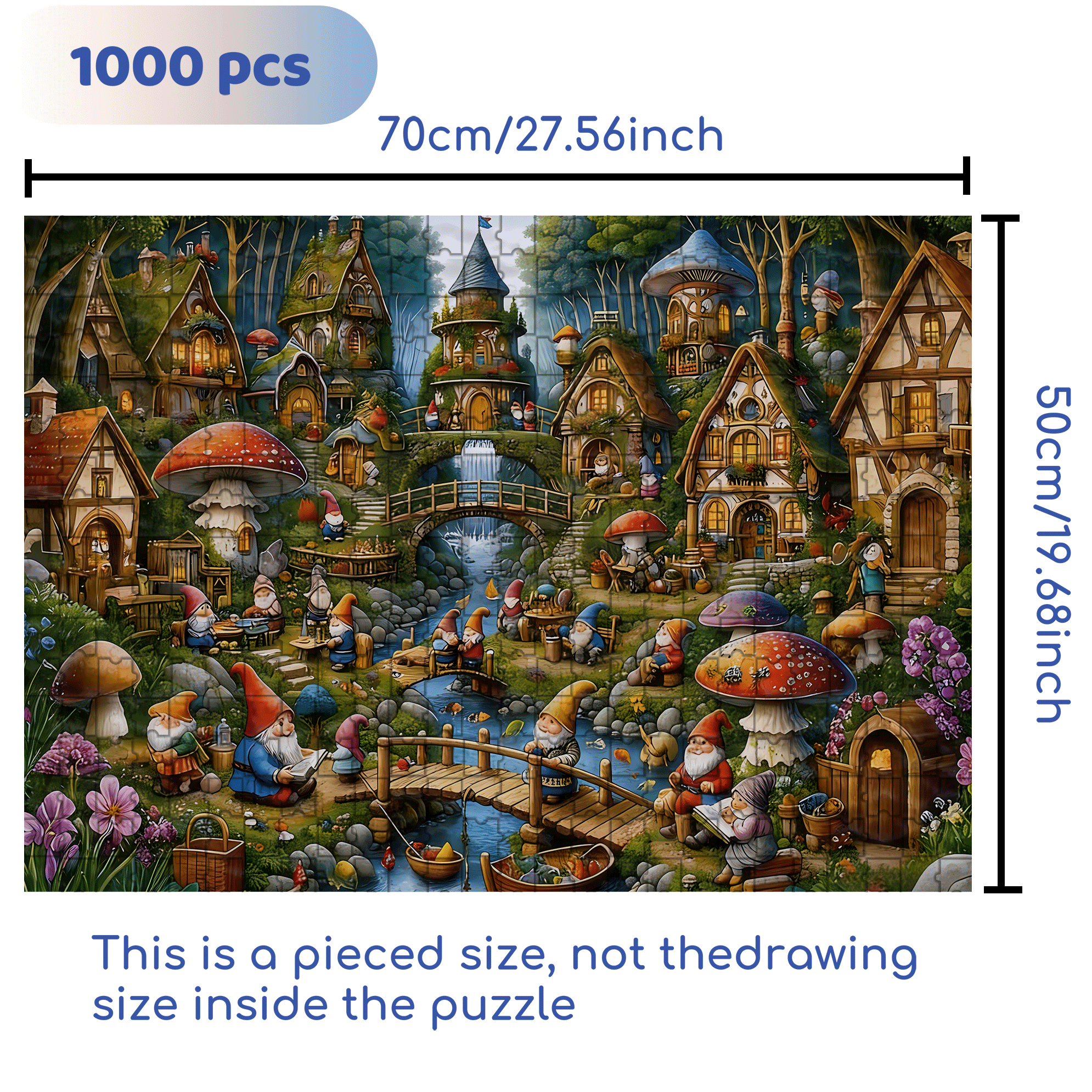 Microscopic Life 500pcs/1000pcs Jigsaw Puzzle, Scratch-Resistant, Interactive Family Game & Brain-Boosting DIY Decor, Perfect for Halloween, Christmas & New Year Gifts, Family Puzzle Game