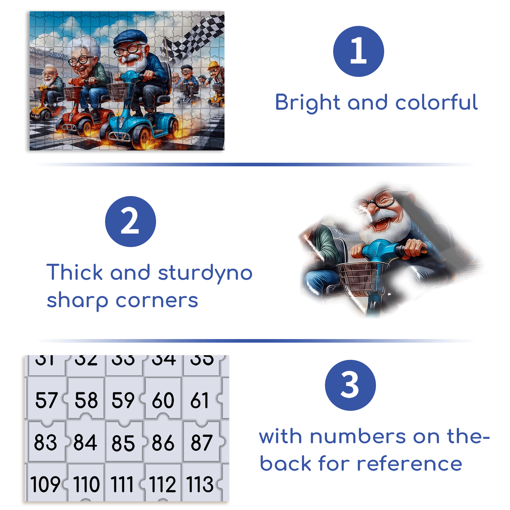 Scale Racing Scooters & Go 500pcs/1000pcs Jigsaw Puzzle, Scratch-Resistant, Interactive Family Game & Brain-Boosting DIY Decor, Perfect for Halloween, Christmas & New Year Gifts, Family Puzzle Game