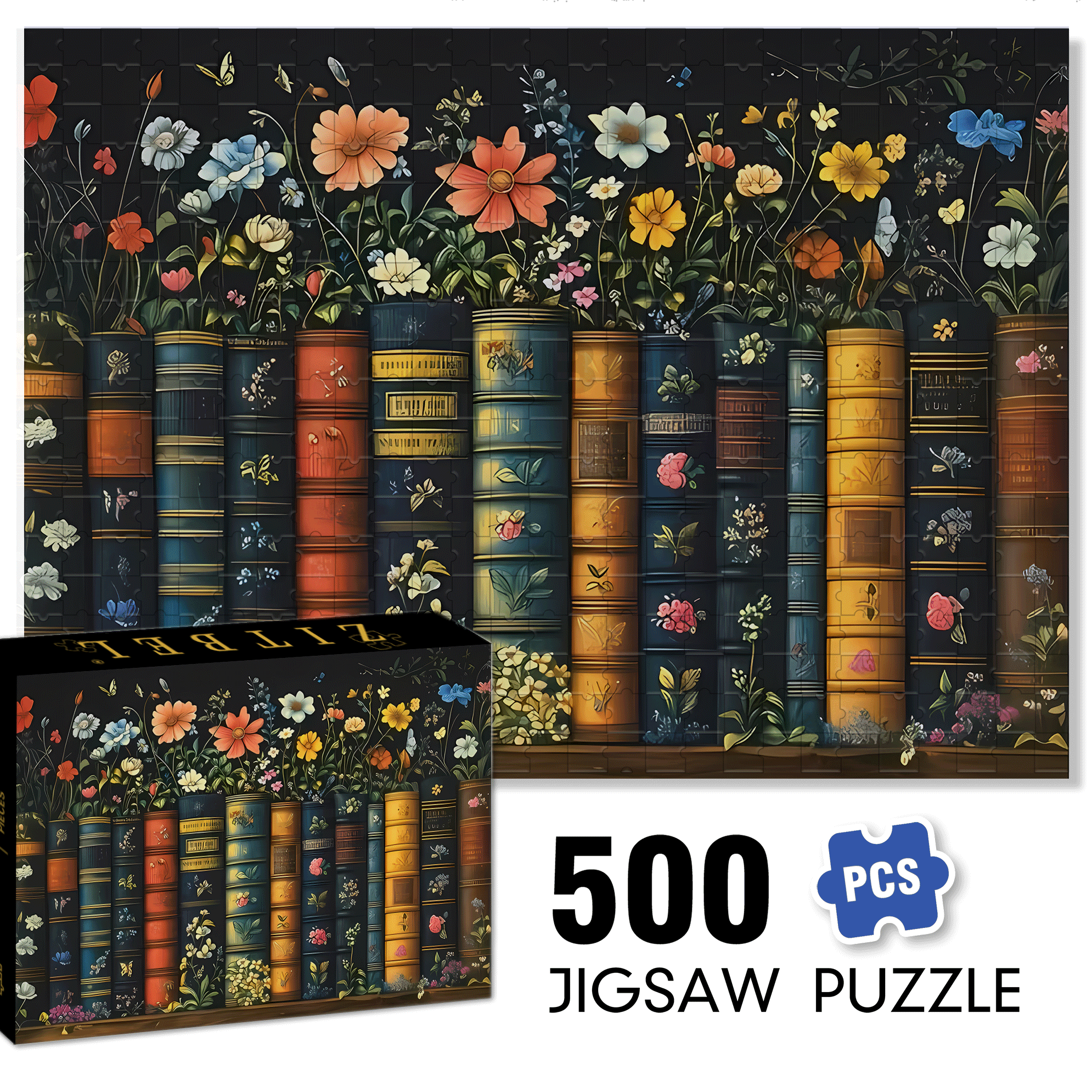 Seed Cans 500pcs/1000pcs Jigsaw Puzzle, Scratch-Resistant, Interactive Family Game & Brain-Boosting DIY Decor, Perfect for Halloween, Christmas & New Year Gifts, Family Puzzle Game