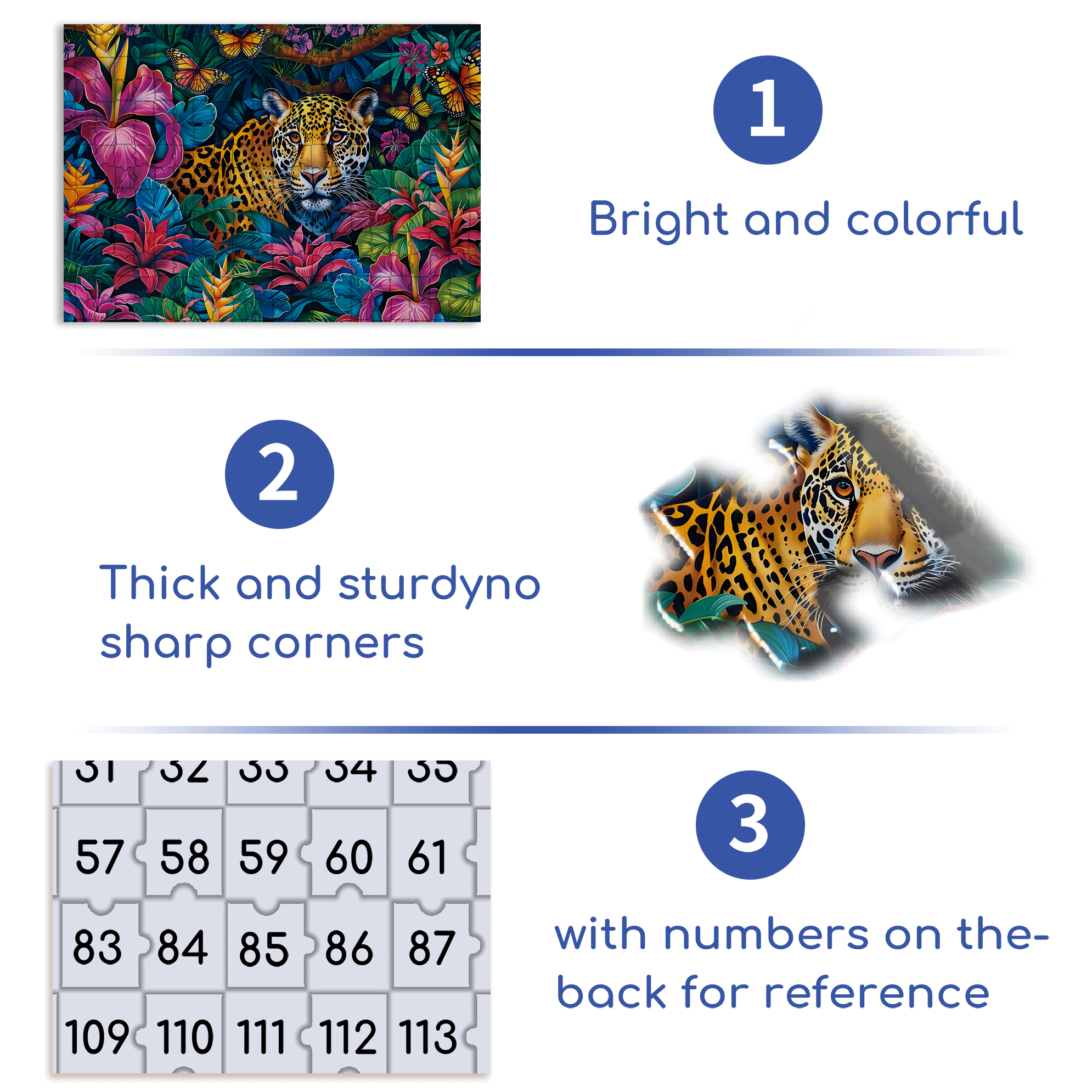 The Cheetah Attacks 500pcs/1000pcs Jigsaw Puzzle, Scratch-Resistant, Interactive Family Game & Brain-Boosting DIY Decor, Perfect for Halloween, Christmas & New Year Gifts, Family Puzzle Game