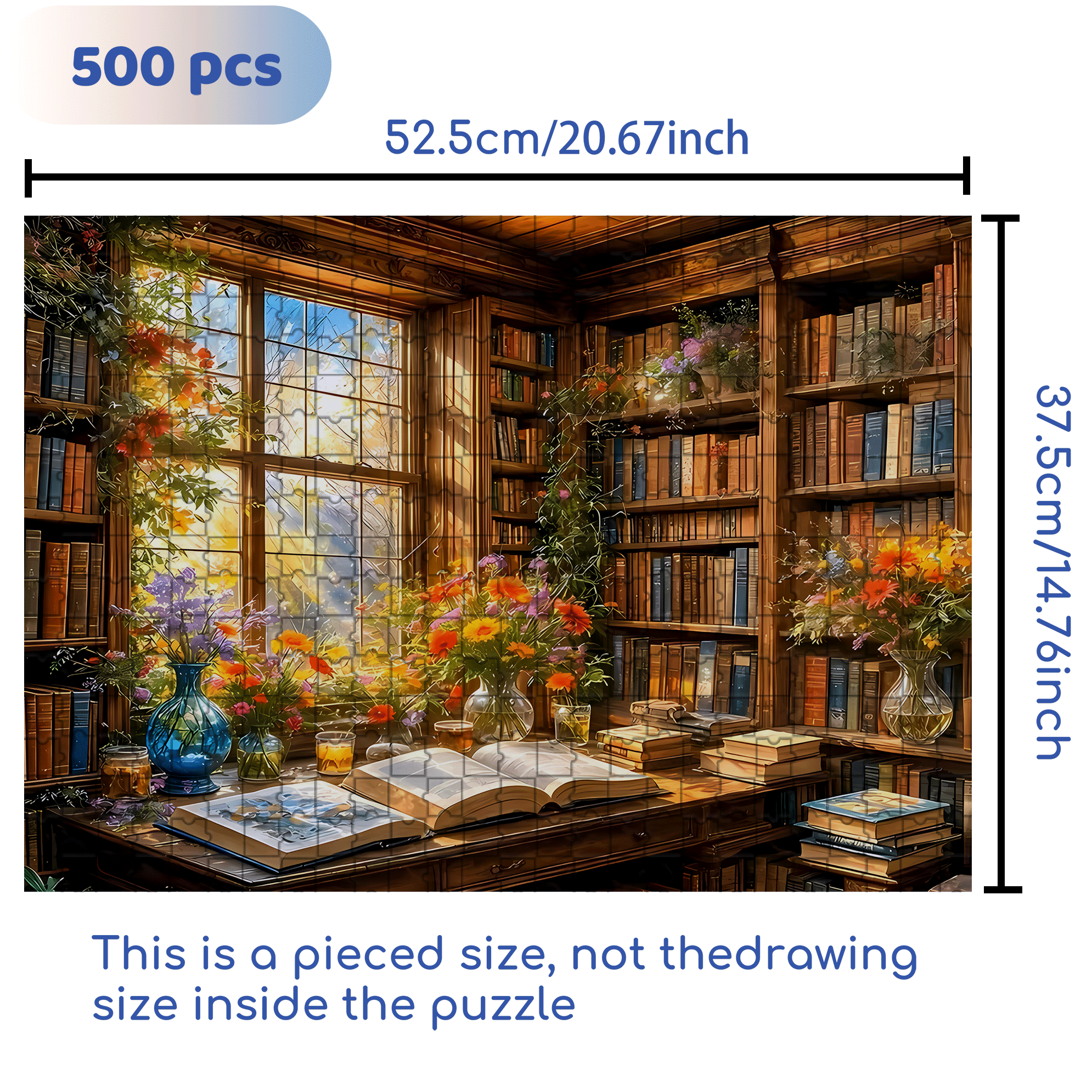 Warm Afternoon Sunshine 500pcs/1000pcs Jigsaw Puzzle, Scratch-Resistant, Interactive Family Game & Brain-Boosting DIY Decor, Perfect for Halloween, Christmas & New Year Gifts, Family Puzzle Game
