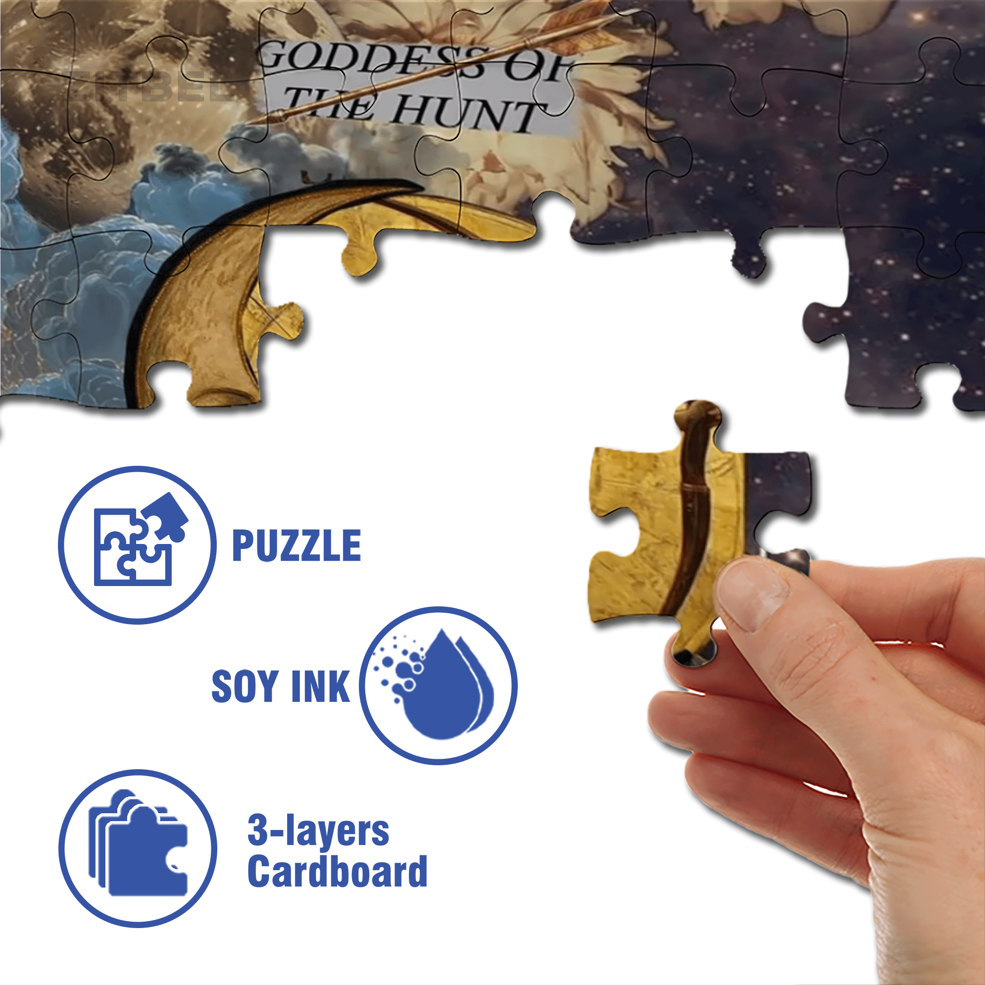 Artemis 500pcs/1000pcs Jigsaw Puzzle, Scratch-Resistant, Interactive Family Game & Brain-Boosting DIY Decor, Perfect for Halloween, Christmas & New Year Gifts, Family Puzzle Game