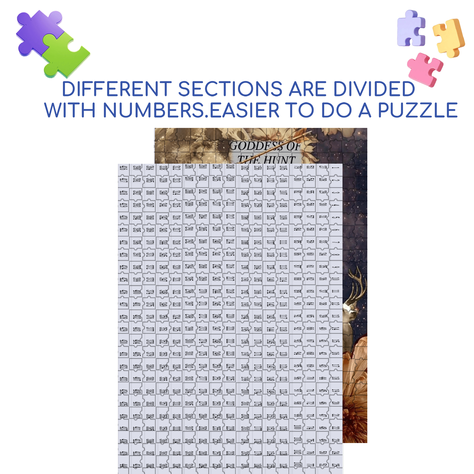 Artemis 500pcs/1000pcs Jigsaw Puzzle, Scratch-Resistant, Interactive Family Game & Brain-Boosting DIY Decor, Perfect for Halloween, Christmas & New Year Gifts, Family Puzzle Game