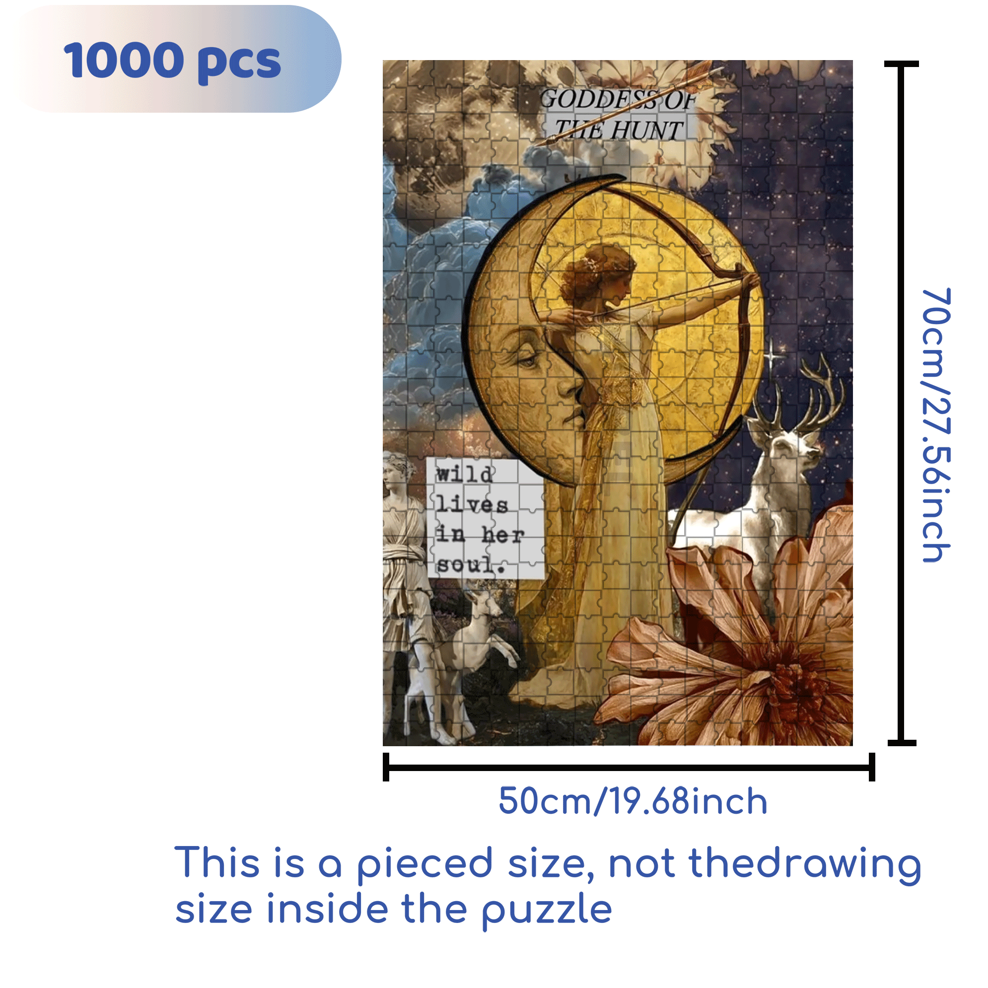 Artemis 500pcs/1000pcs Jigsaw Puzzle, Scratch-Resistant, Interactive Family Game & Brain-Boosting DIY Decor, Perfect for Halloween, Christmas & New Year Gifts, Family Puzzle Game