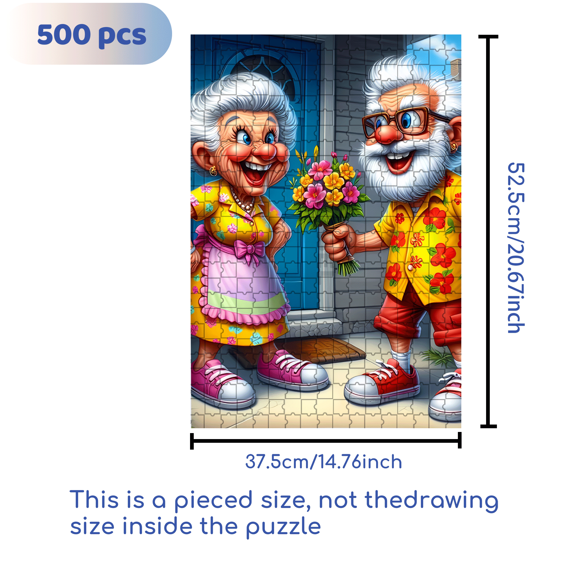 As Romantic As Ever 500pcs/1000pcs Jigsaw Puzzle, Scratch-Resistant, Interactive Family Game & Brain-Boosting DIY Decor, Perfect for Halloween, Christmas & New Year Gifts, Family Puzzle Game