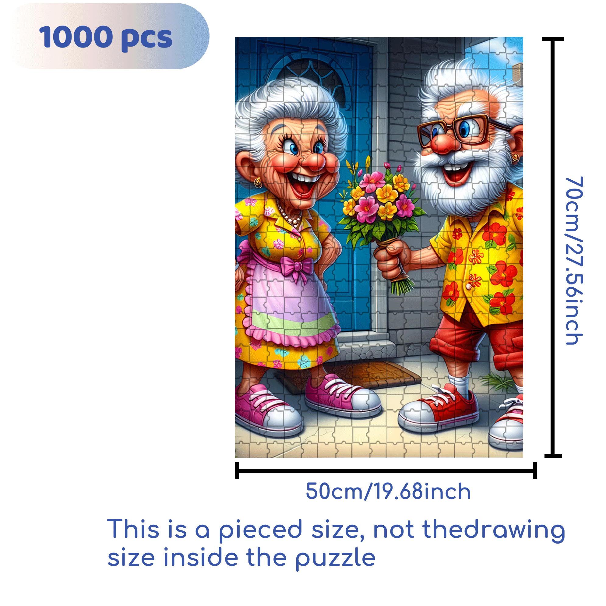 As Romantic As Ever 500pcs/1000pcs Jigsaw Puzzle, Scratch-Resistant, Interactive Family Game & Brain-Boosting DIY Decor, Perfect for Halloween, Christmas & New Year Gifts, Family Puzzle Game