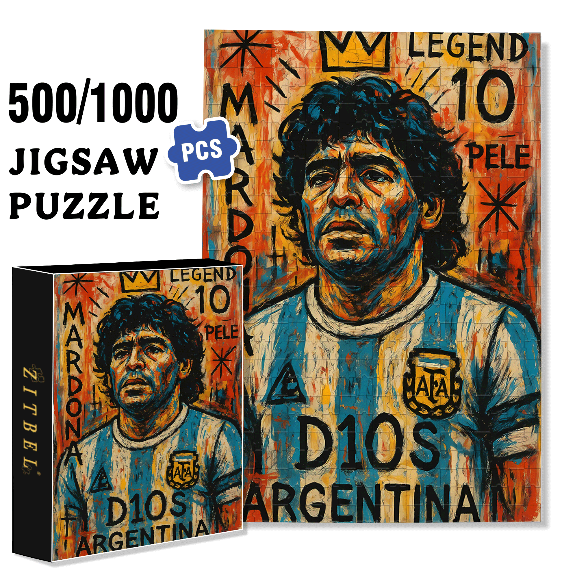 Ayoub Tlemsani 500pcs/1000pcs Jigsaw Puzzle, Scratch-Resistant, Interactive Family Game & Brain-Boosting DIY Decor, Perfect for Halloween, Christmas & New Year Gifts, Family Puzzle Game