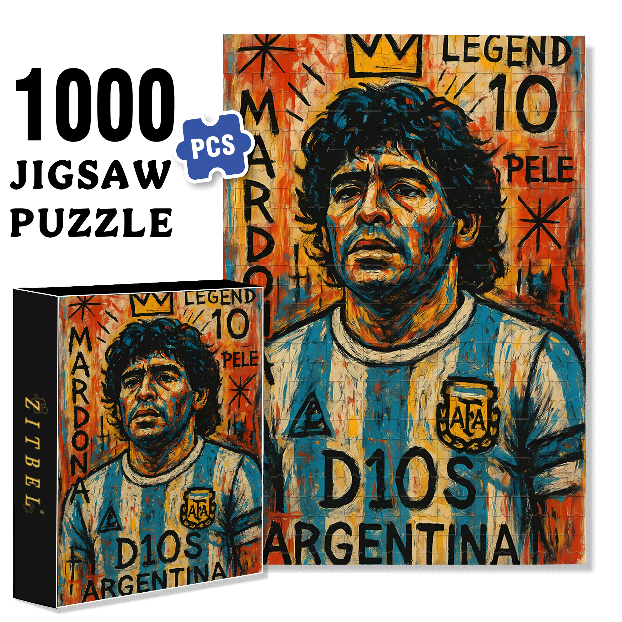 Ayoub Tlemsani 500pcs/1000pcs Jigsaw Puzzle, Scratch-Resistant, Interactive Family Game & Brain-Boosting DIY Decor, Perfect for Halloween, Christmas & New Year Gifts, Family Puzzle Game