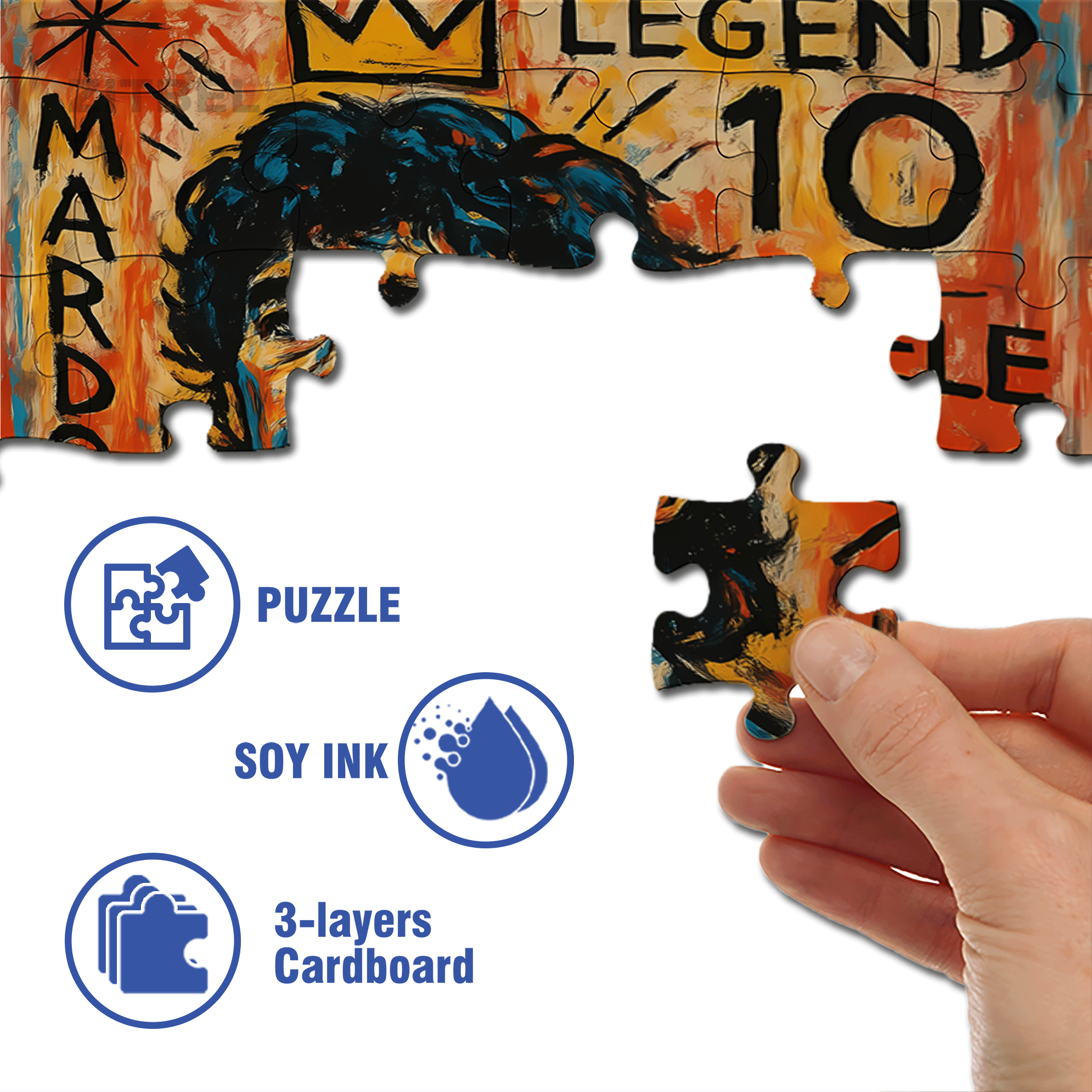 Ayoub Tlemsani 500pcs/1000pcs Jigsaw Puzzle, Scratch-Resistant, Interactive Family Game & Brain-Boosting DIY Decor, Perfect for Halloween, Christmas & New Year Gifts, Family Puzzle Game