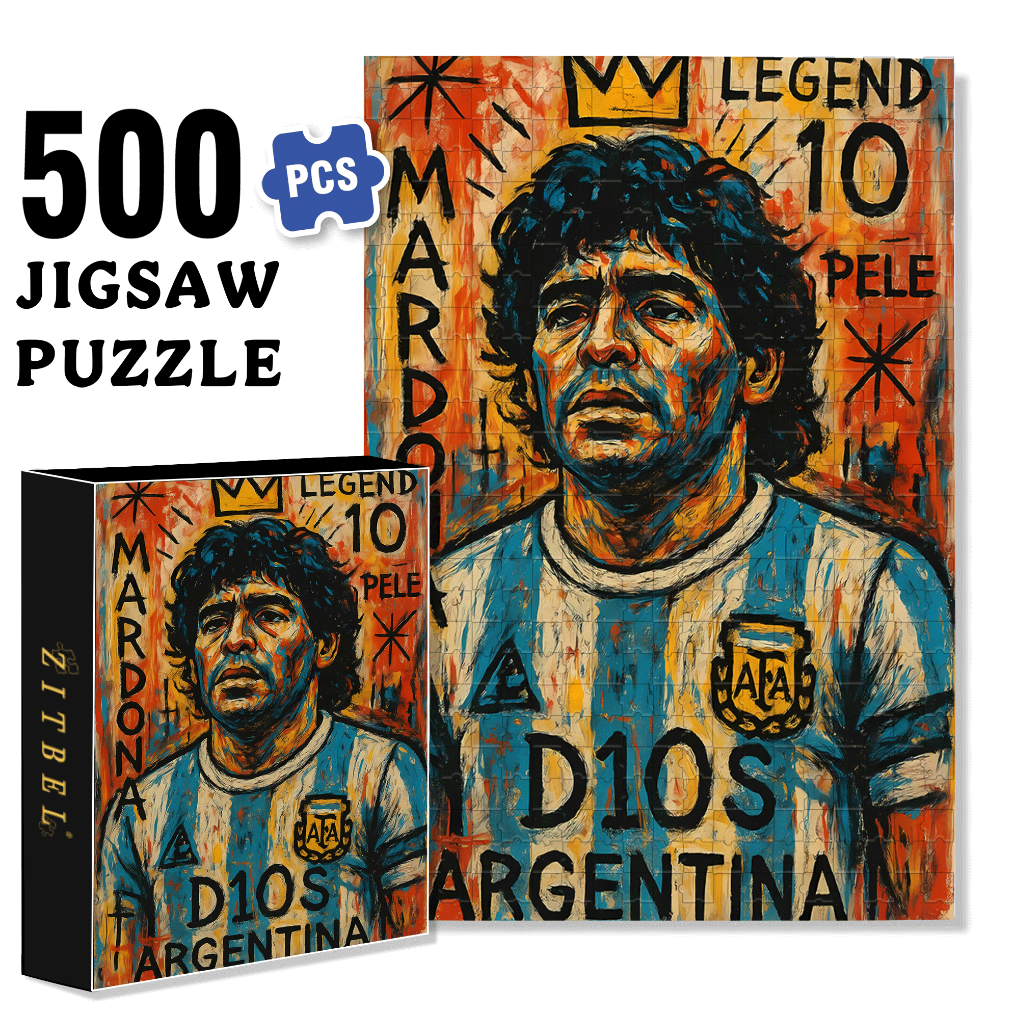 Ayoub Tlemsani 500pcs/1000pcs Jigsaw Puzzle, Scratch-Resistant, Interactive Family Game & Brain-Boosting DIY Decor, Perfect for Halloween, Christmas & New Year Gifts, Family Puzzle Game