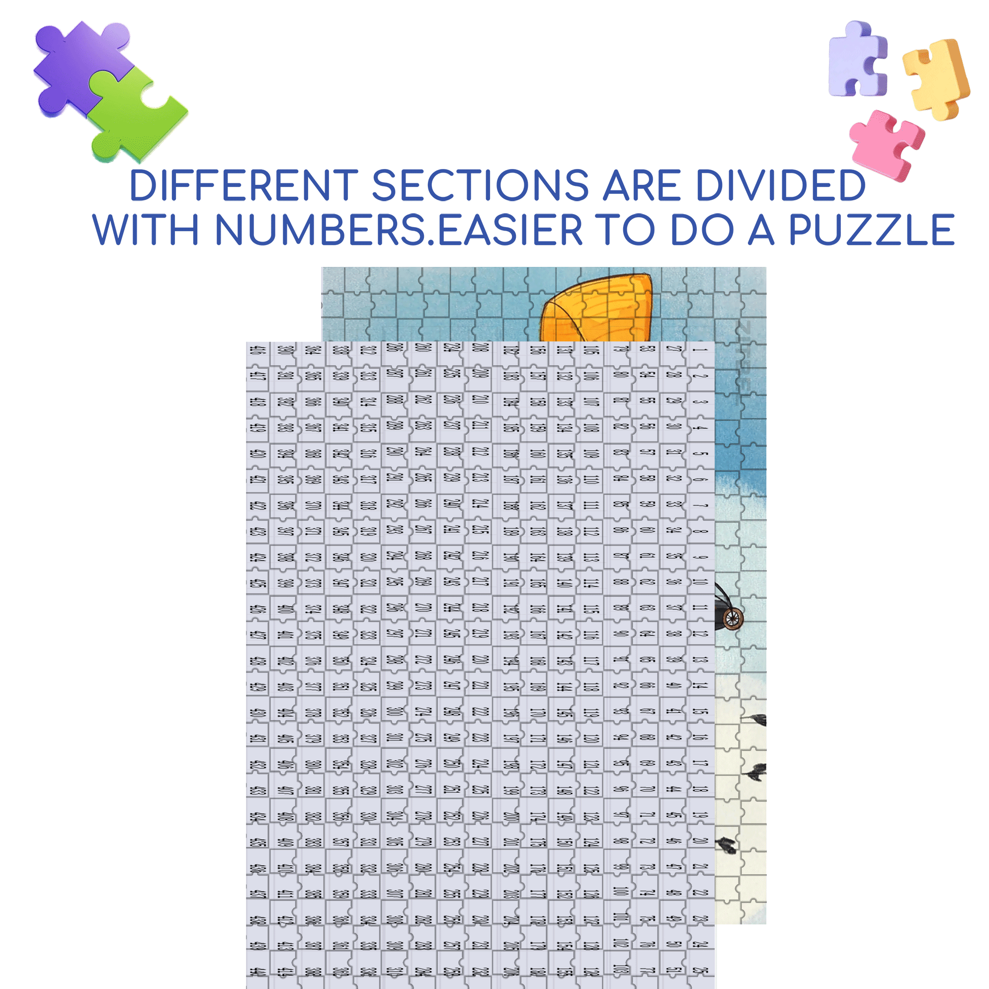 Bird Migration 500pcs/1000pcs Jigsaw Puzzle, Scratch-Resistant, Interactive Family Game & Brain-Boosting DIY Decor, Perfect for Halloween, Christmas & New Year Gifts, Family Puzzle Game