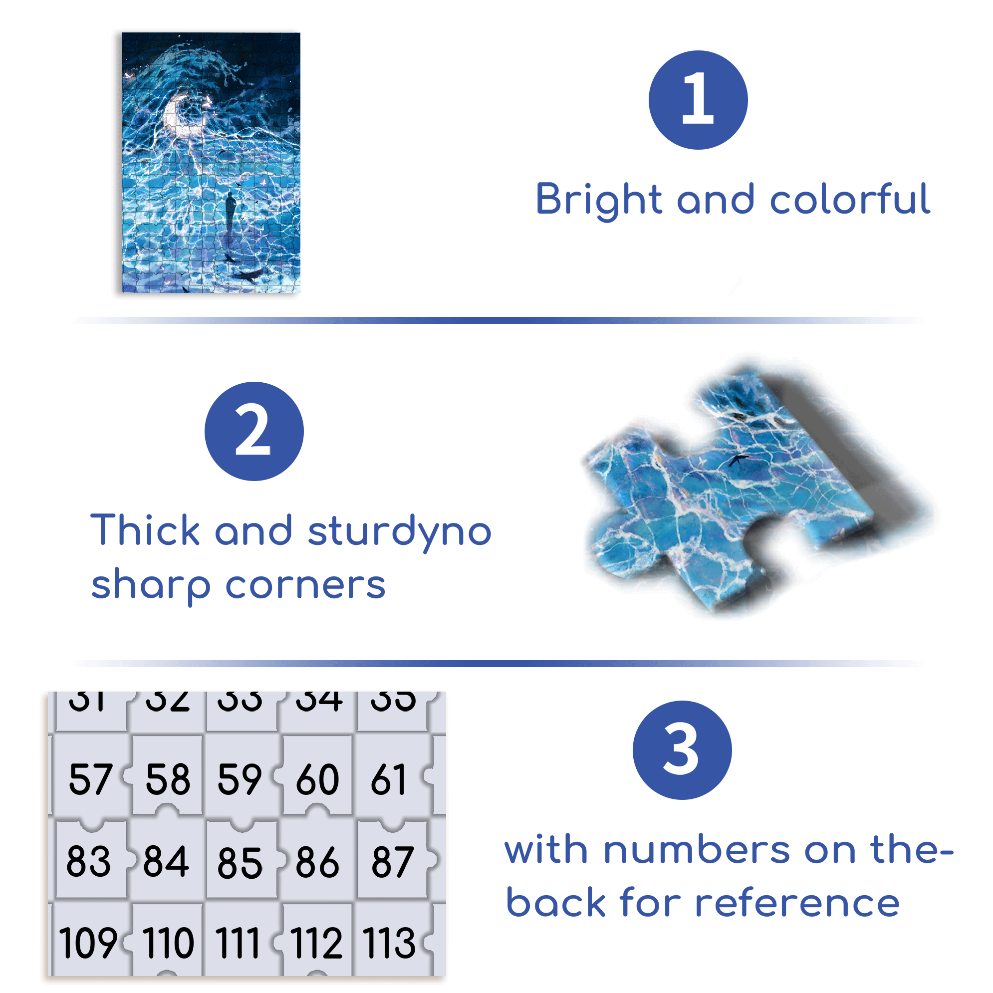 Butterflies and the Moon 500pcs/1000pcs Jigsaw Puzzle, Scratch-Resistant, Interactive Family Game & Brain-Boosting DIY Decor, Perfect for Halloween, Christmas & New Year Gifts, Family Puzzle Game