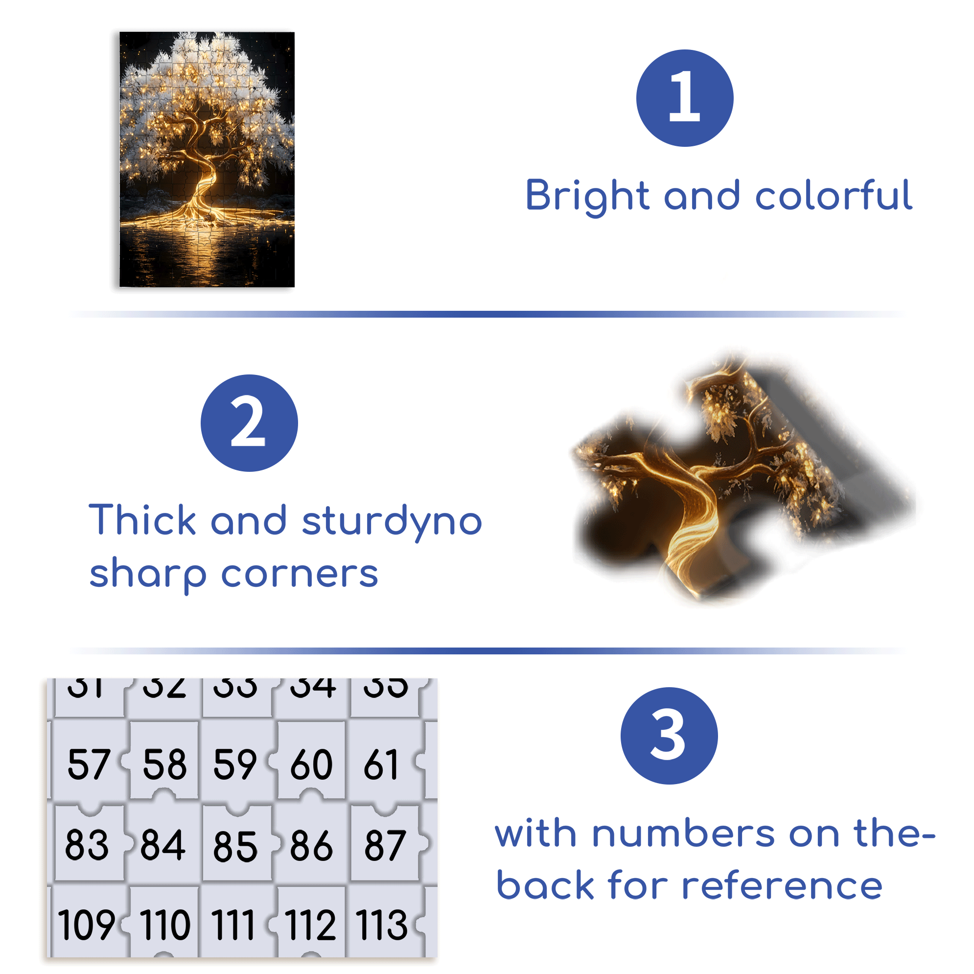 Glowing Illuminated Tree 500pcs/1000pcs Jigsaw Puzzle, Scratch-Resistant, Interactive Family Game & Brain-Boosting DIY Decor, Perfect for Halloween, Christmas & New Year Gifts, Family Puzzle Game