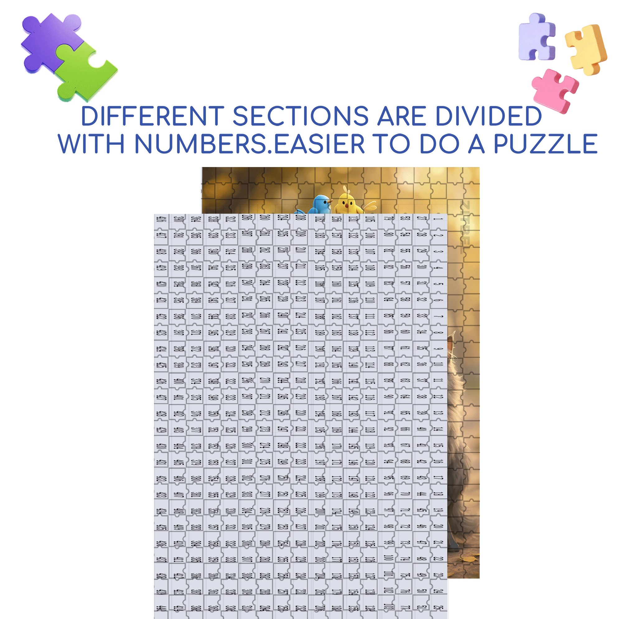Grandma Tells Stories 500pcs/1000pcs Jigsaw Puzzle, Scratch-Resistant, Interactive Family Game & Brain-Boosting DIY Decor, Perfect for Halloween, Christmas & New Year Gifts, Family Puzzle Game