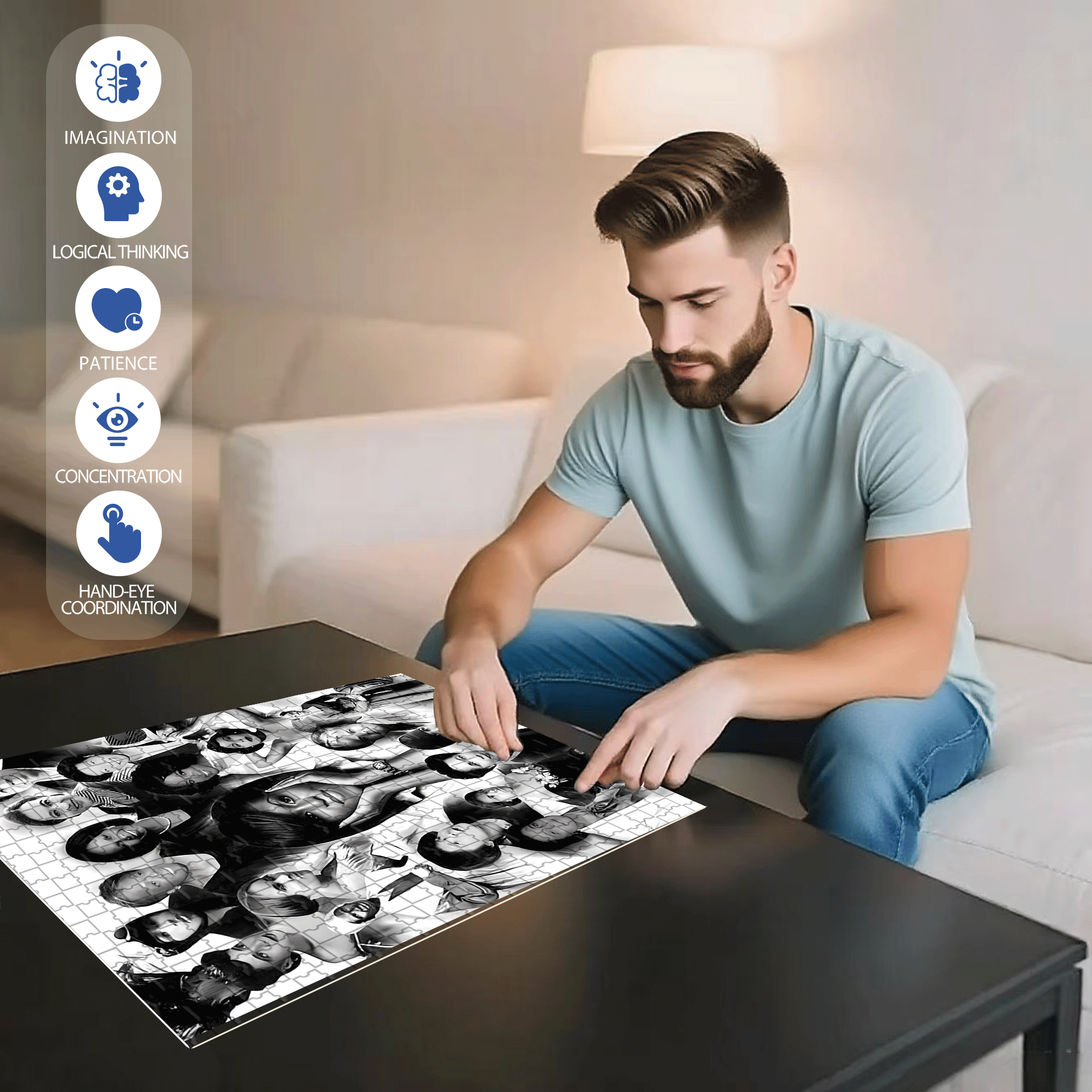Pay Tribute to Outstanding Women 500pcs/1000pcs Jigsaw Puzzle, Scratch-Resistant, Interactive Family Game & Brain-Boosting DIY Decor, Perfect for Halloween, Christmas & New Year Gifts, Family Puzzle Game