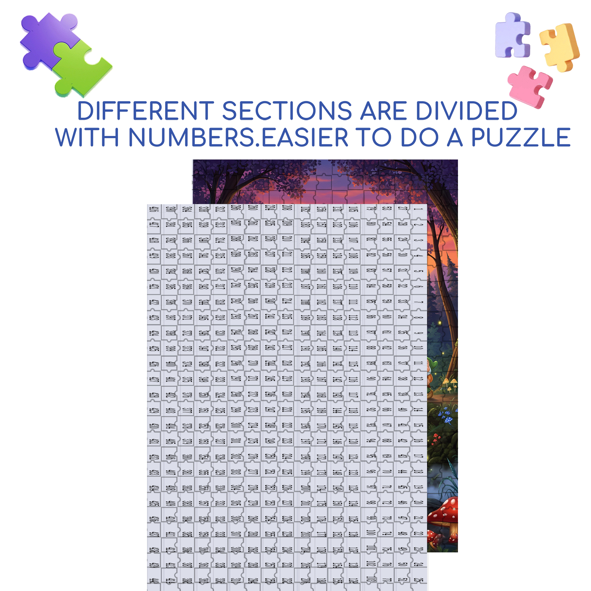 Seven Dwarfs 500pcs/1000pcs Jigsaw Puzzle, Scratch-Resistant, Interactive Family Game & Brain-Boosting DIY Decor, Perfect for Halloween, Christmas & New Year Gifts, Family Puzzle Game