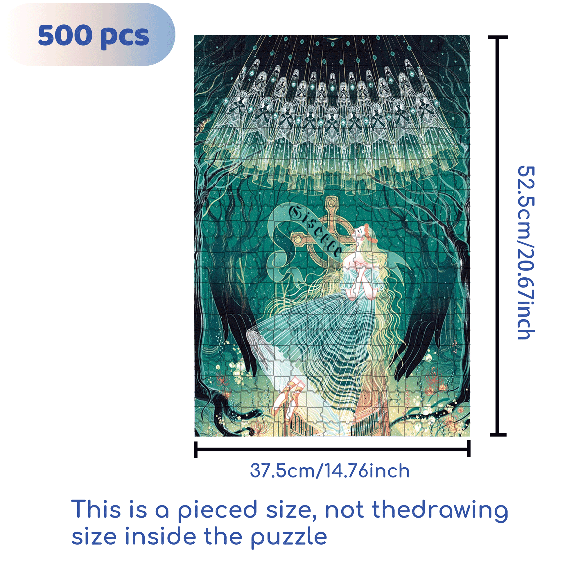 Sisecce 500pcs/1000pcs Jigsaw Puzzle, Scratch-Resistant, Interactive Family Game & Brain-Boosting DIY Decor, Perfect for Halloween, Christmas & New Year Gifts, Family Puzzle Game