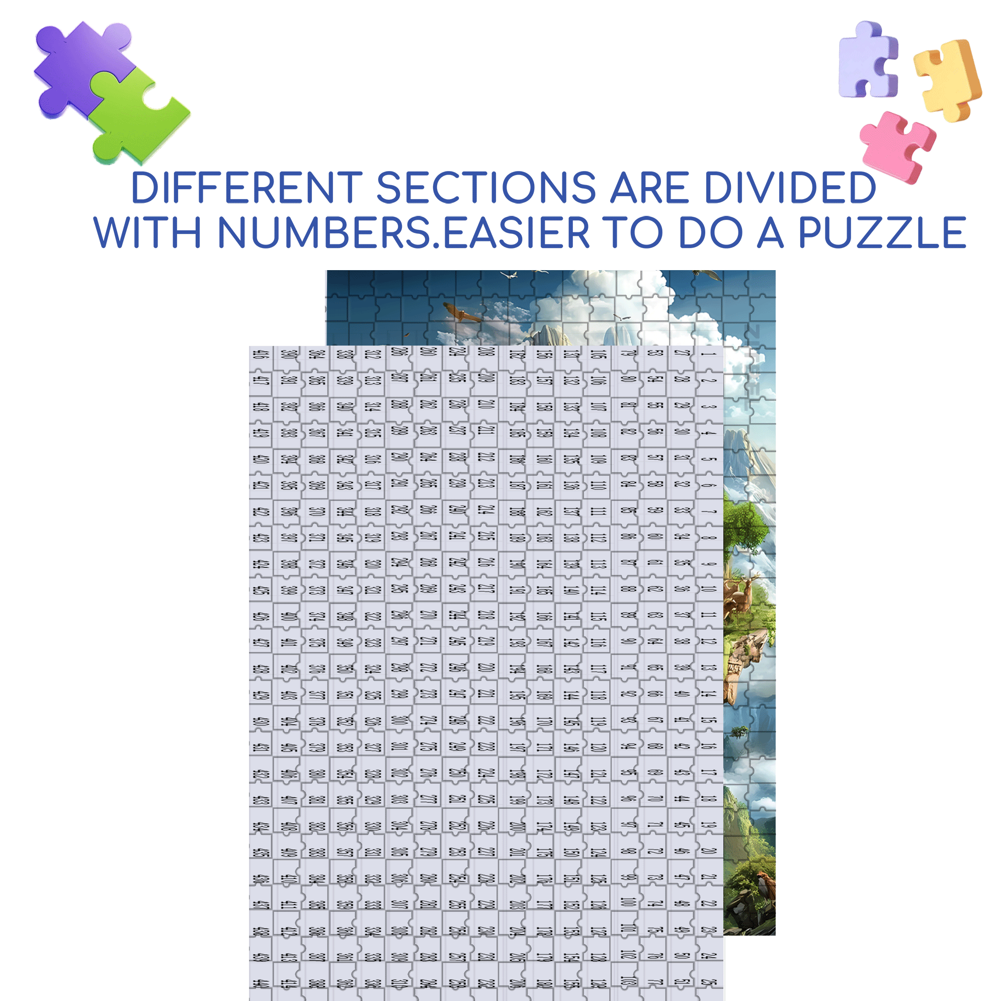 Sky Forest 500pcs/1000pcs Jigsaw Puzzle, Scratch-Resistant, Interactive Family Game & Brain-Boosting DIY Decor, Perfect for Halloween, Christmas & New Year Gifts, Family Puzzle Game