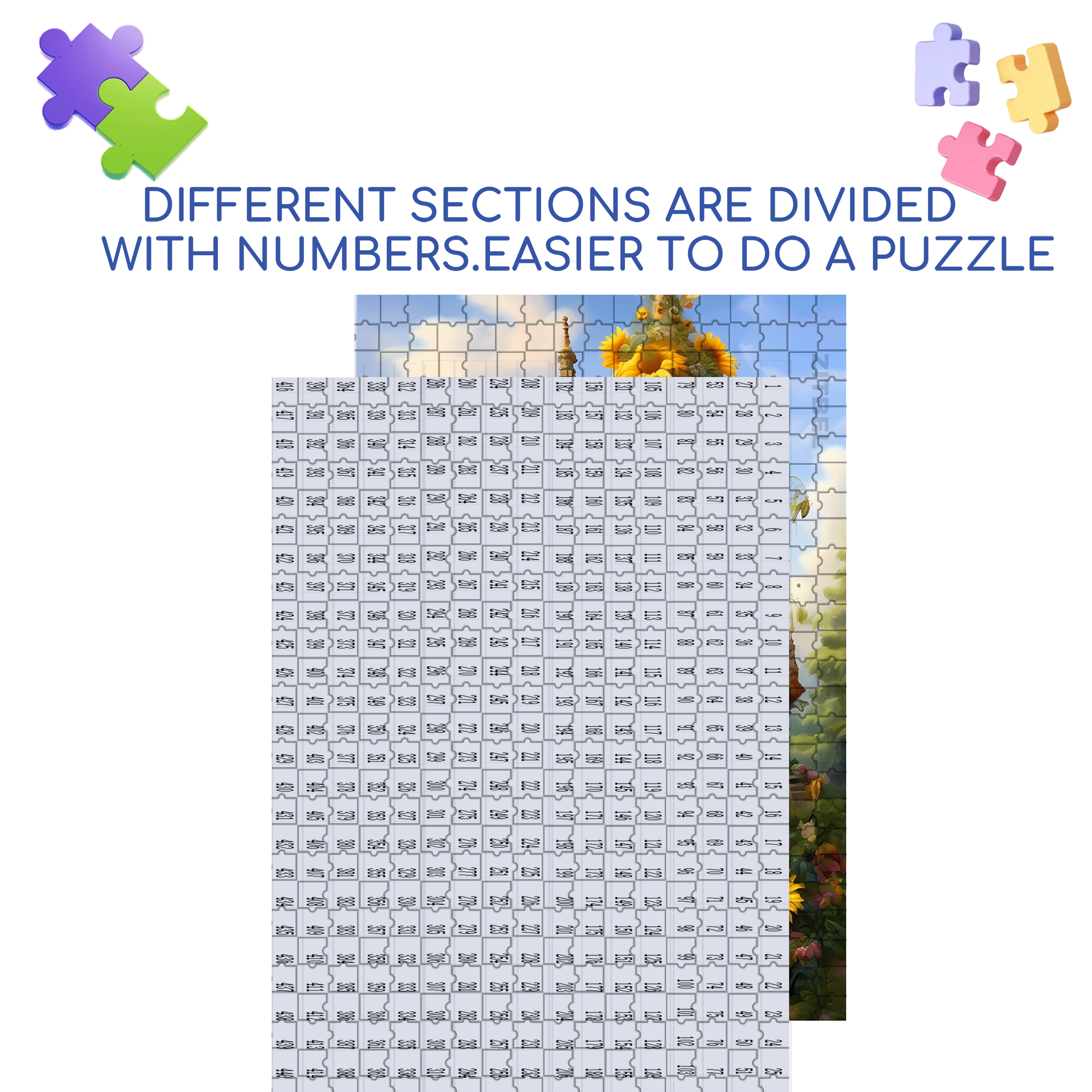 Sunflower Cabin 500pcs/1000pcs Jigsaw Puzzle, Scratch-Resistant, Interactive Family Game & Brain-Boosting DIY Decor, Perfect for Halloween, Christmas & New Year Gifts, Family Puzzle Game