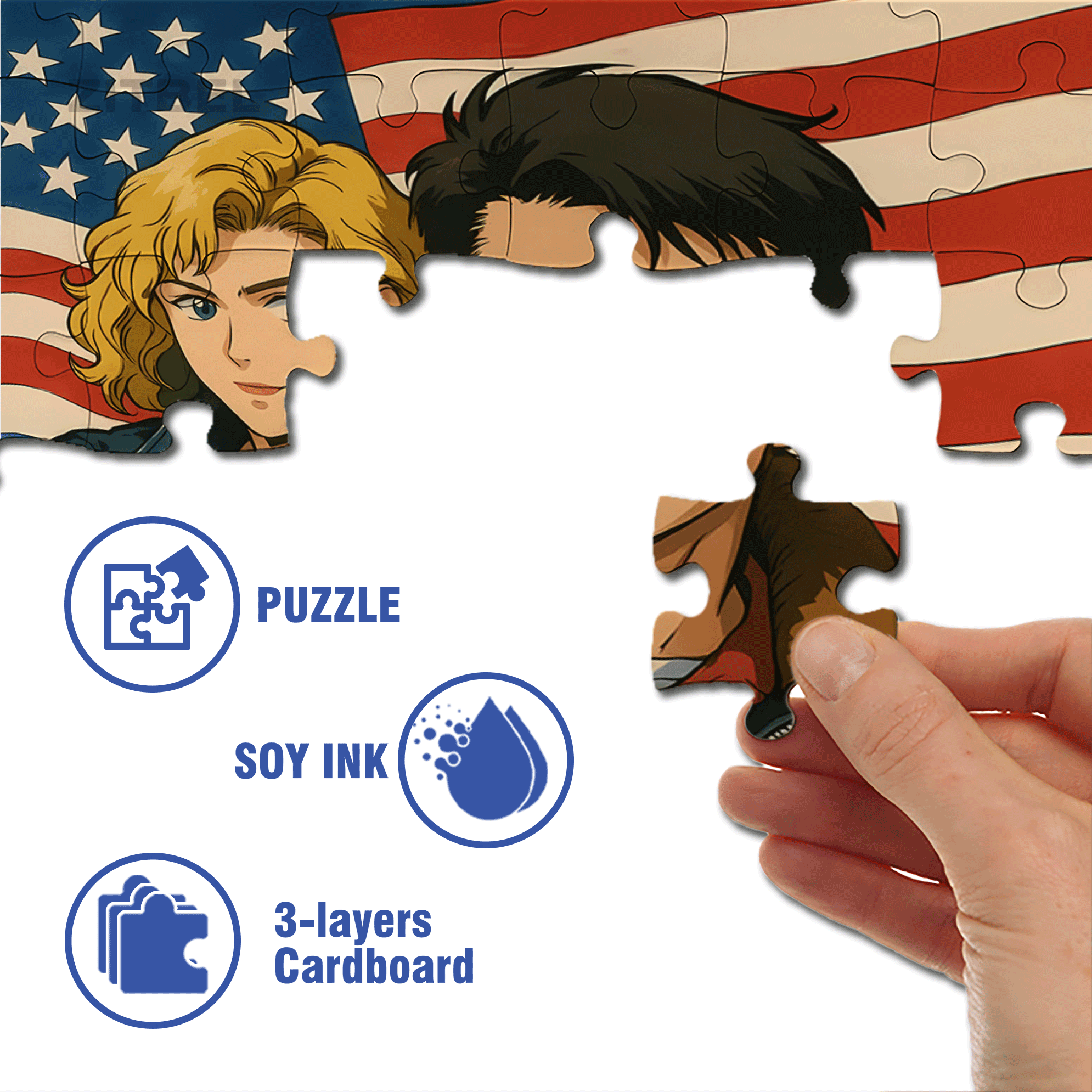 Top Gun 500pcs/1000pcs Jigsaw Puzzle, Scratch-Resistant, Interactive Family Game & Brain-Boosting DIY Decor, Perfect for Halloween, Christmas & New Year Gifts, Family Puzzle Game