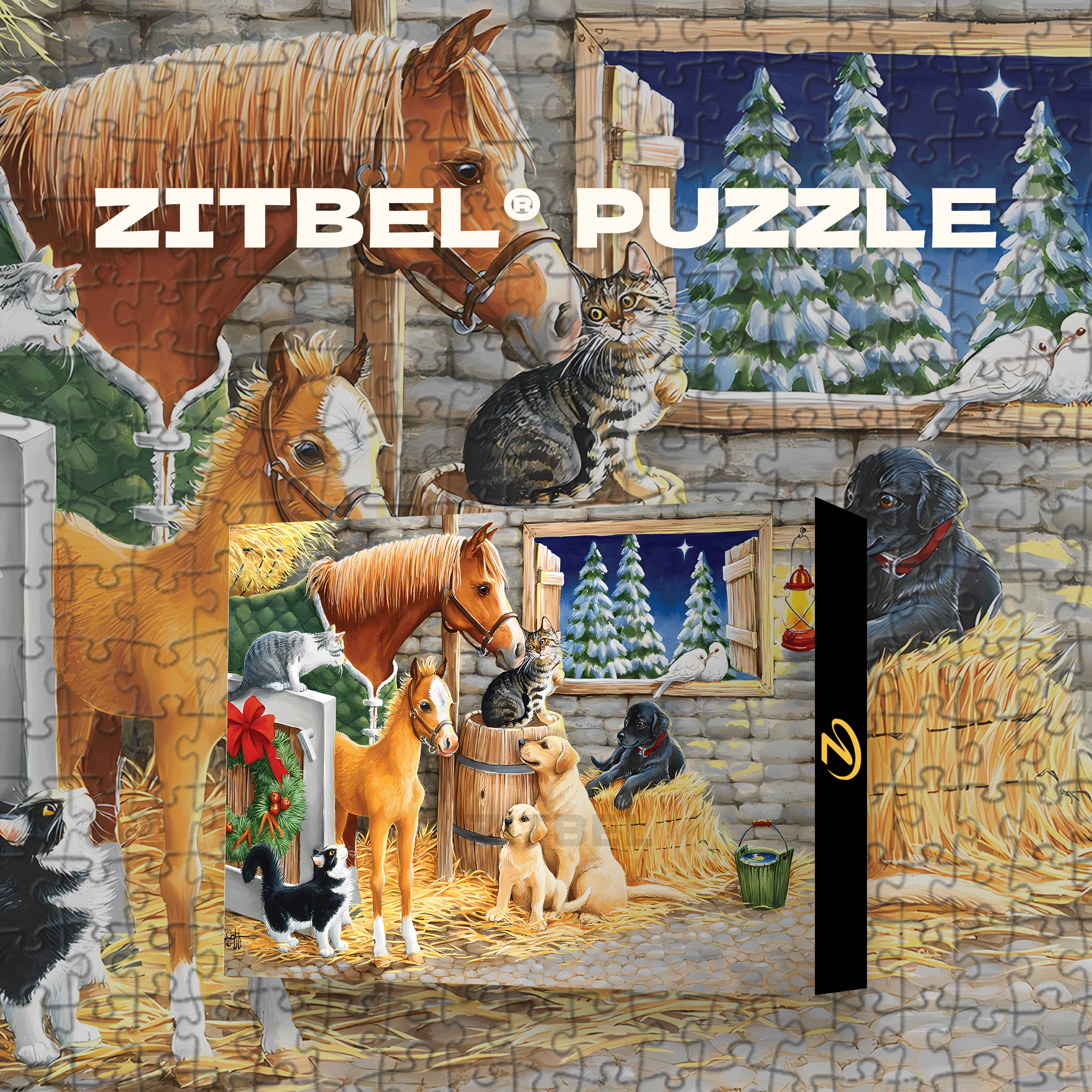 An Evening With Friends 500pcs/1000pcs Jigsaw Puzzle, Scratch-Resistant, Interactive Family Game & Brain-Boosting DIY Decor, Perfect for Halloween, Christmas & New Year Gifts, Family Puzzle Game