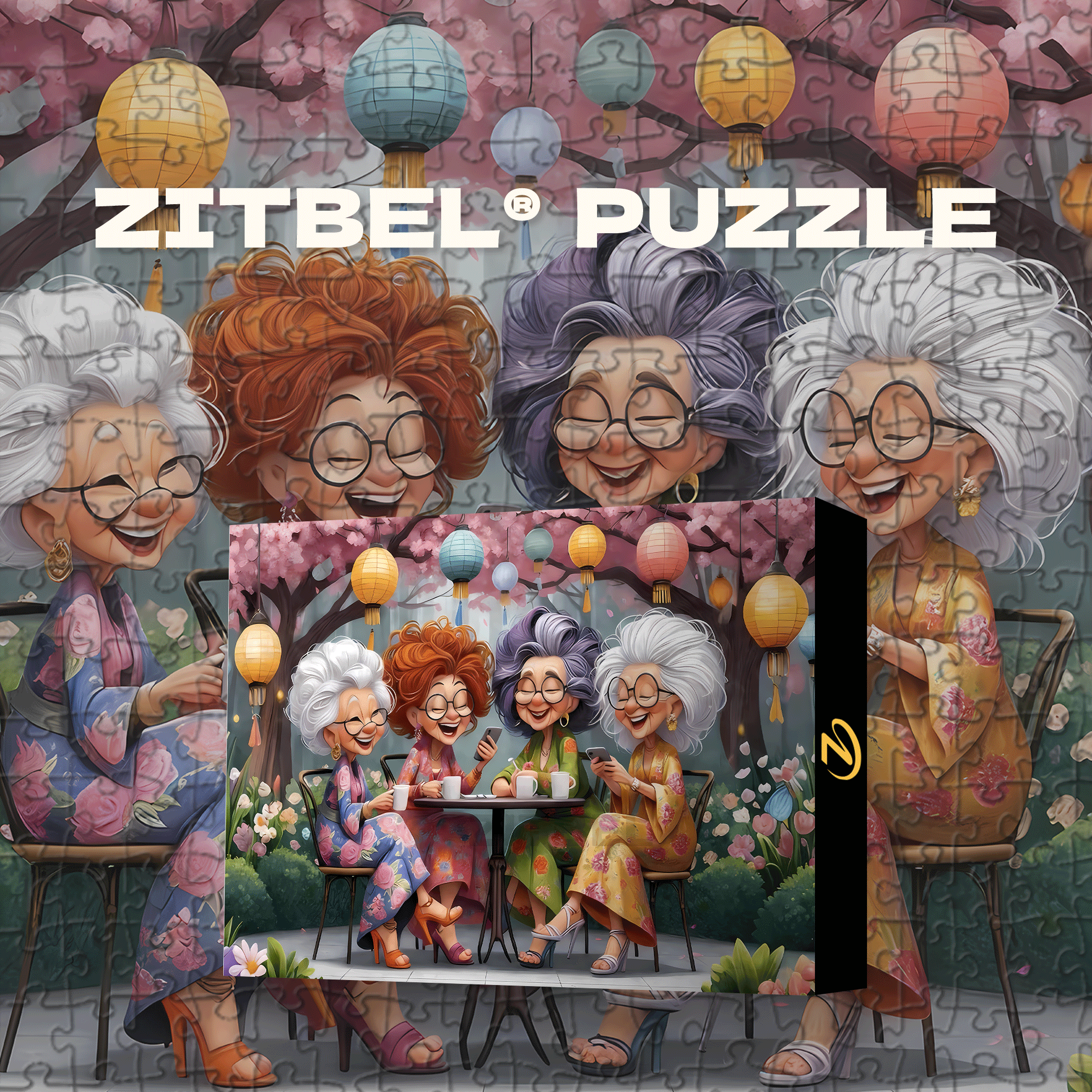 Beautiful Moments Filled With Laughter 500pcs/1000pcs Jigsaw Puzzle, Scratch-Resistant, Interactive Family Game & Brain-Boosting DIY Decor, Perfect for Halloween, Christmas & New Year Gifts, Family Puzzle Game