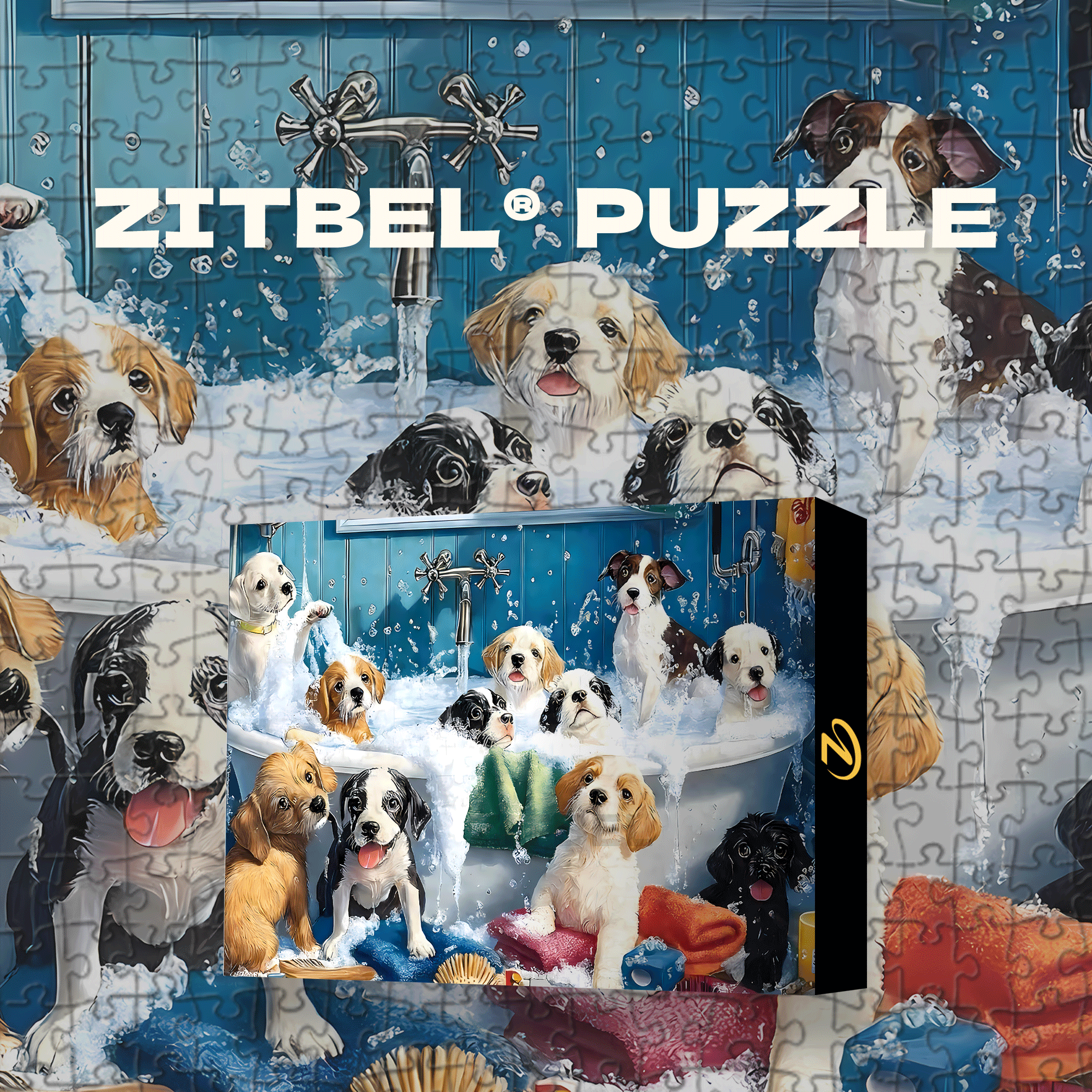 Breed Dogs 500pcs/1000pcs Jigsaw Puzzle, Scratch-Resistant, Interactive Family Game & Brain-Boosting DIY Decor, Perfect for Halloween, Christmas & New Year Gifts, Family Puzzle Game