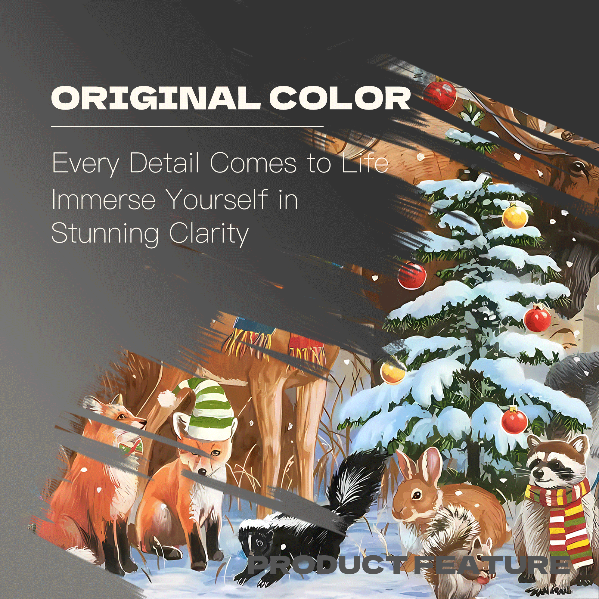 Magical Forest Holiday 500pcs/1000pcs Jigsaw Puzzle, Scratch-Resistant, Interactive Family Game & Brain-Boosting DIY Decor, Perfect for Halloween, Christmas & New Year Gifts, Family Puzzle Game