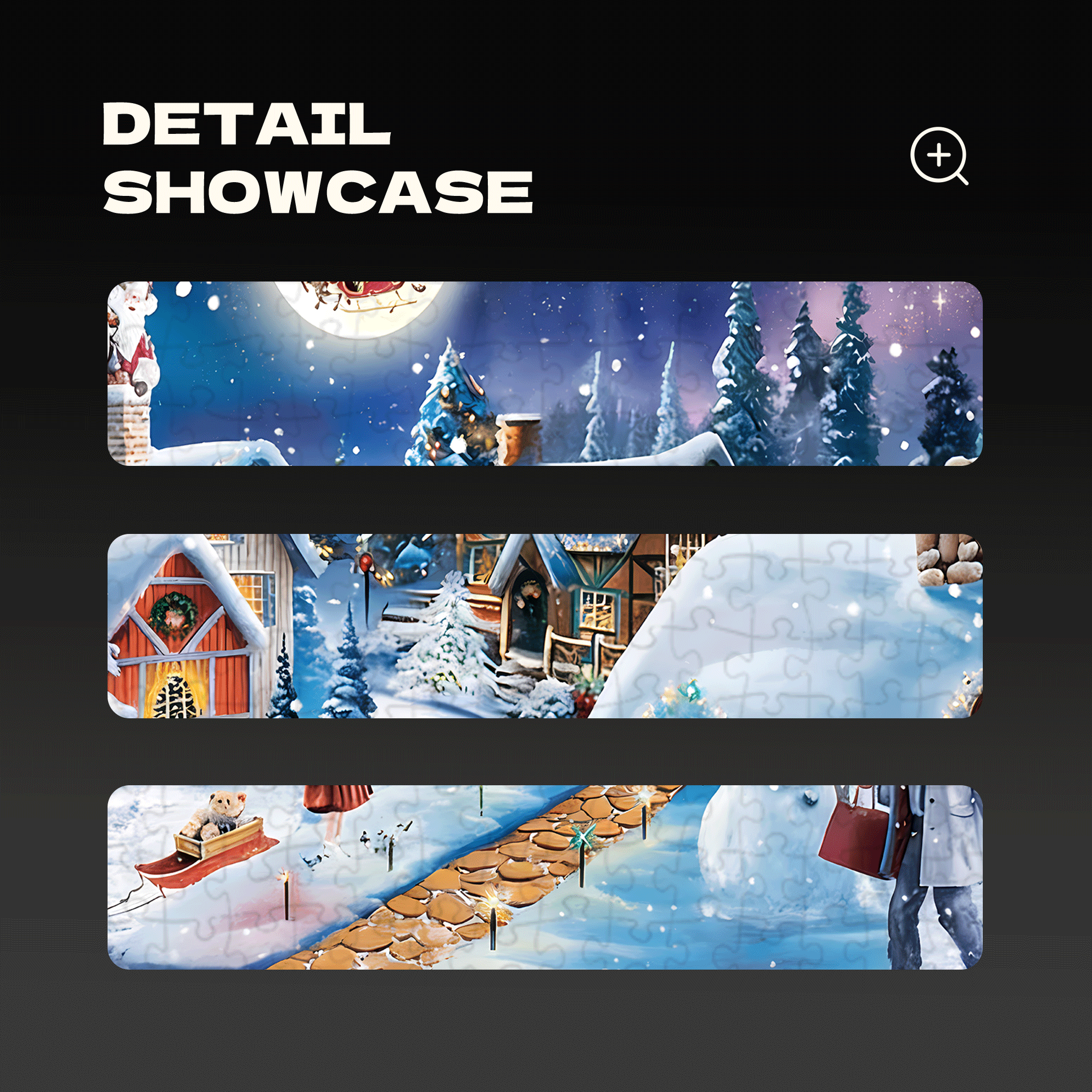 My Christmas Snow House 500pcs/1000pcs Jigsaw Puzzle, Scratch-Resistant, Interactive Family Game & Brain-Boosting DIY Decor, Perfect for Halloween, Christmas & New Year Gifts, Family Puzzle Game
