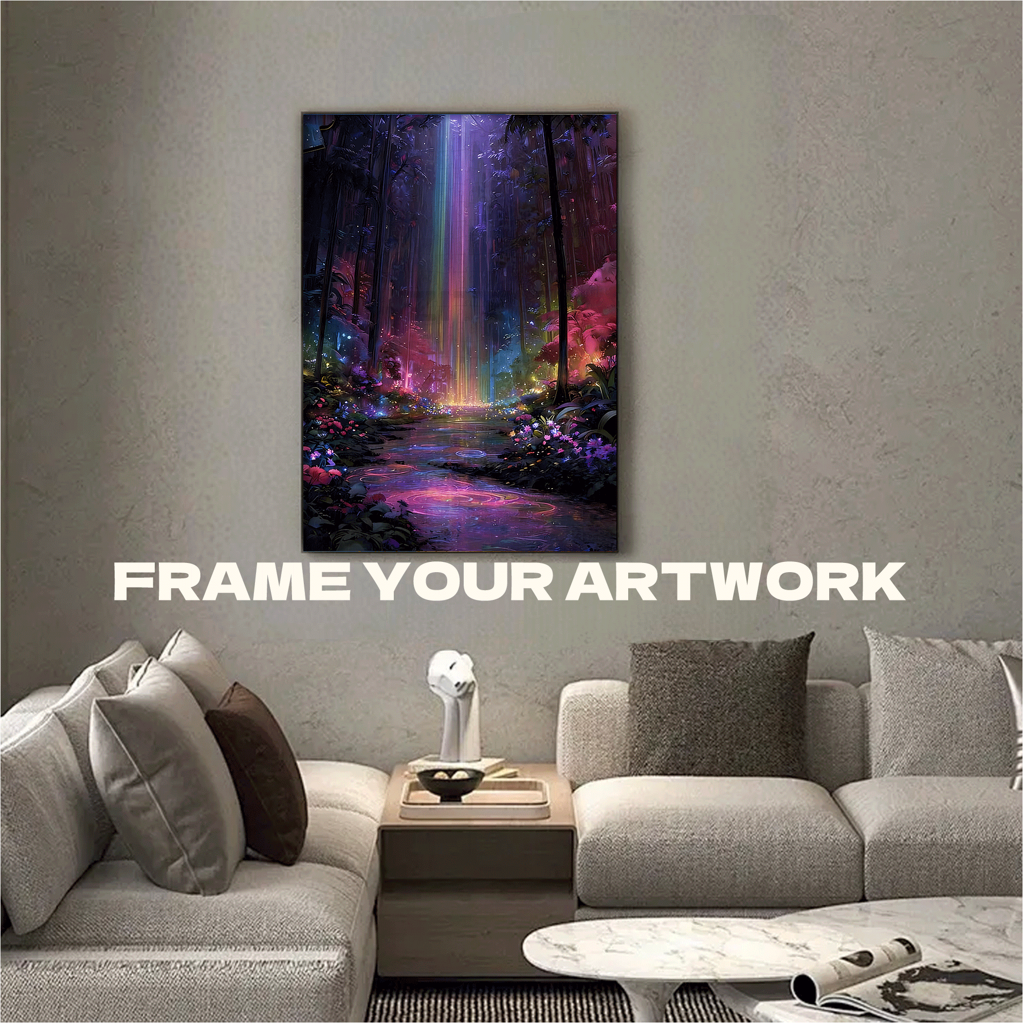 A Gorgeous Forest 500pcs/1000pcs Jigsaw Puzzle, Scratch-Resistant, Interactive Family Game & Brain-Boosting DIY Decor, Perfect for Halloween, Christmas & New Year Gifts, Family Puzzle Game