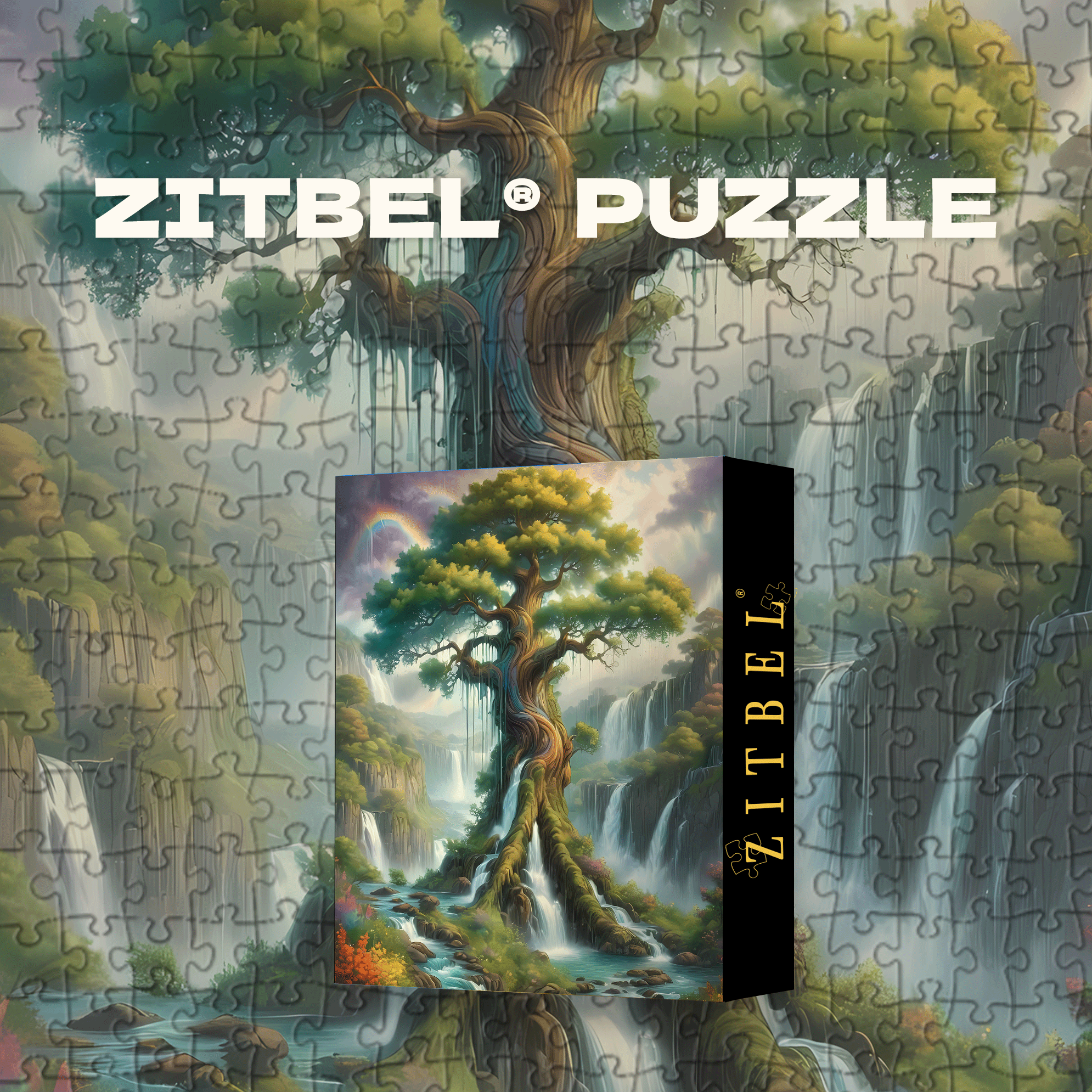 A Spiritual Journey 500pcs/1000pcs Jigsaw Puzzle, Scratch-Resistant, Interactive Family Game & Brain-Boosting DIY Decor, Perfect for Halloween, Christmas & New Year Gifts, Family Puzzle Game