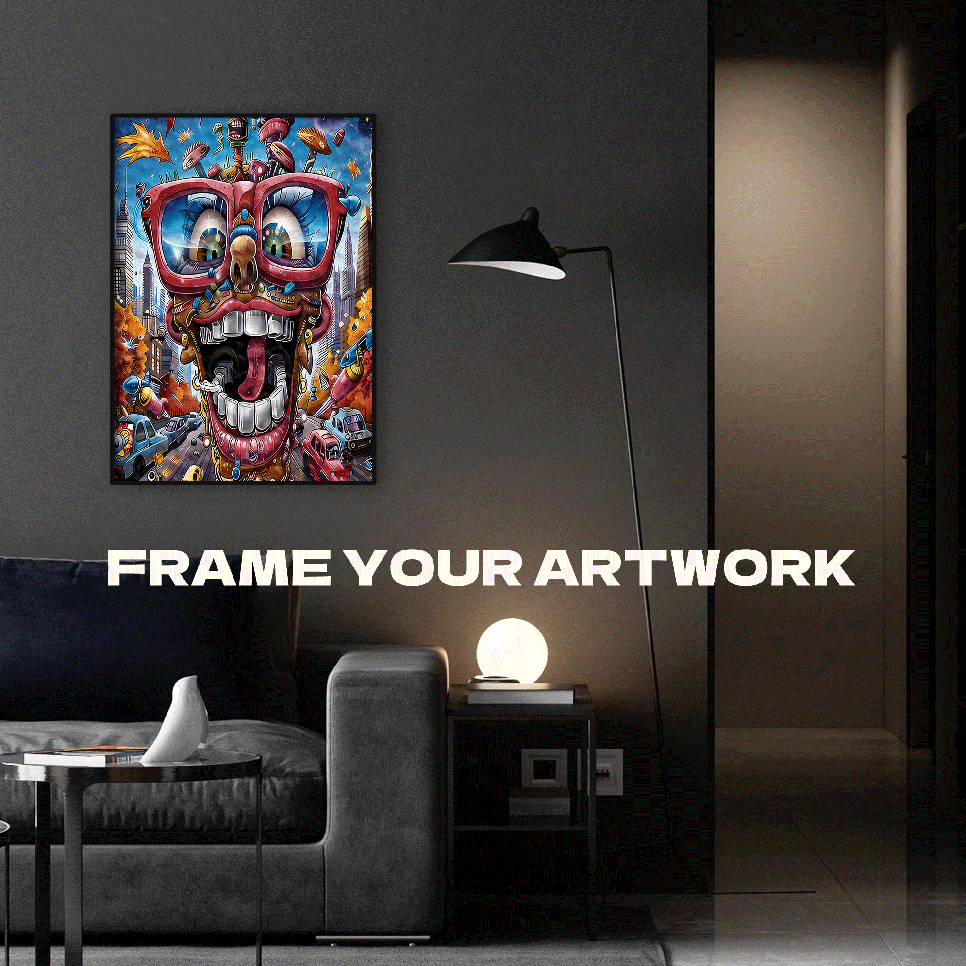 Abstract Art 500pcs/1000pcs Jigsaw Puzzle, Scratch-Resistant, Interactive Family Game & Brain-Boosting DIY Decor, Perfect for Halloween, Christmas & New Year Gifts, Family Puzzle Game
