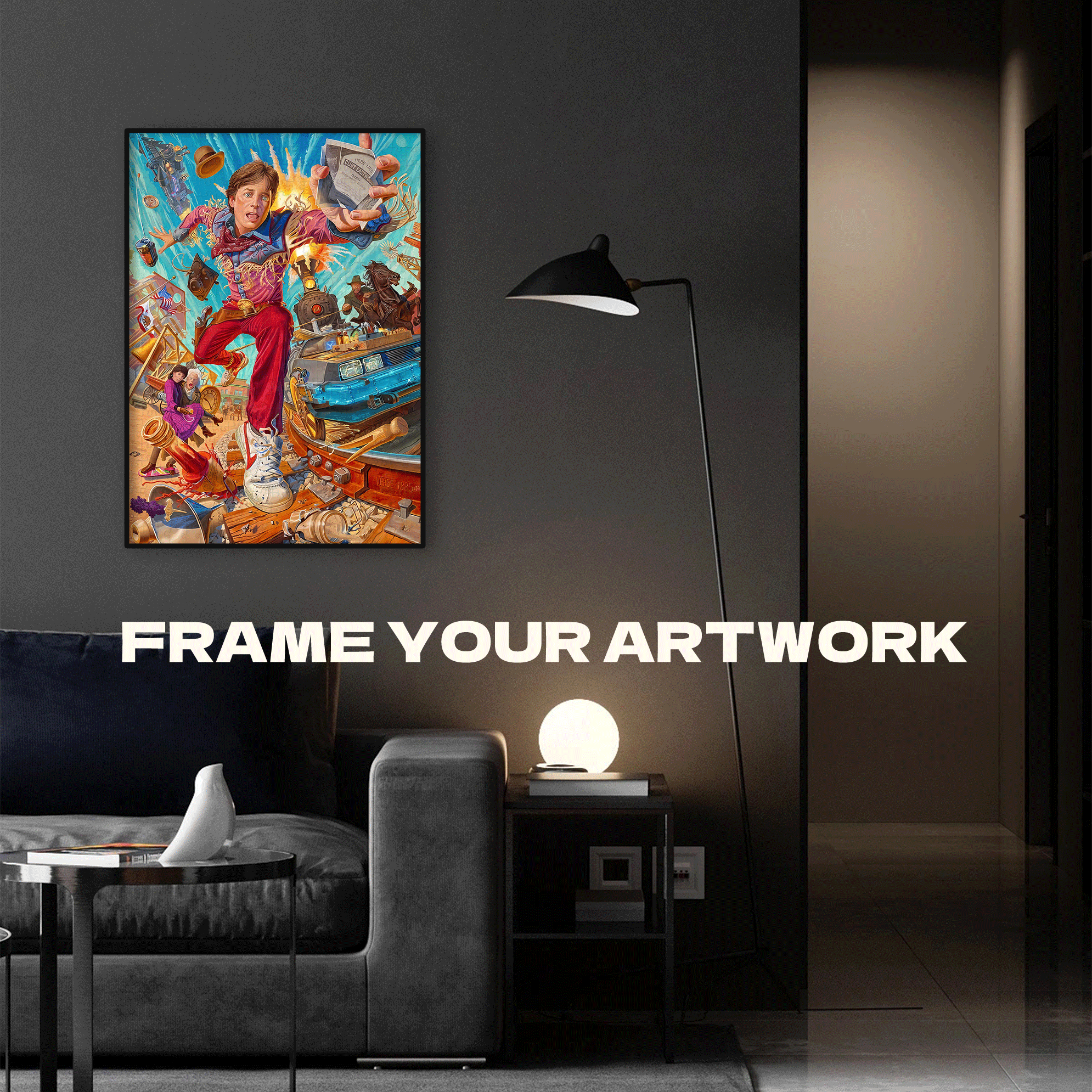 Back To The Future ¢ó 500pcs/1000pcs Jigsaw Puzzle, Scratch-Resistant, Interactive Family Game & Brain-Boosting DIY Decor, Perfect for Halloween, Christmas & New Year Gifts, Family Puzzle Game
