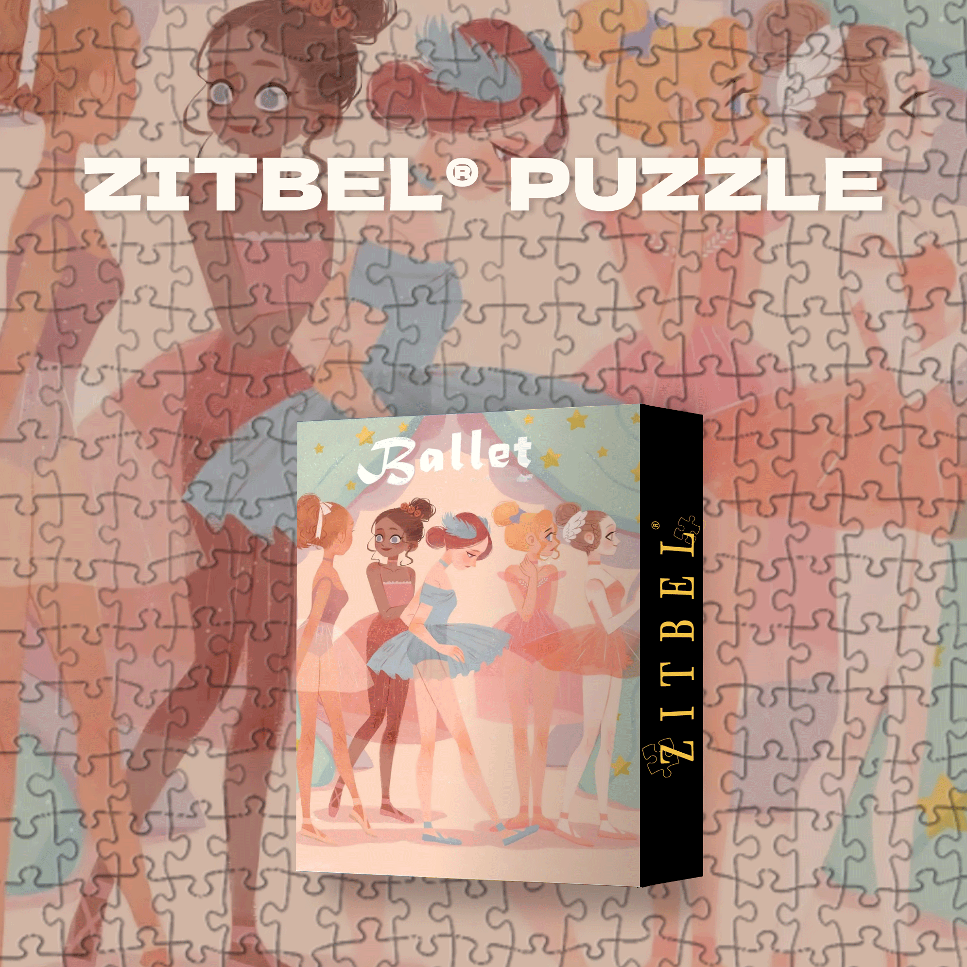 Ballet Girl 500pcs/1000pcs Jigsaw Puzzle, Scratch-Resistant, Interactive Family Game & Brain-Boosting DIY Decor, Perfect for Halloween, Christmas & New Year Gifts, Family Puzzle Game