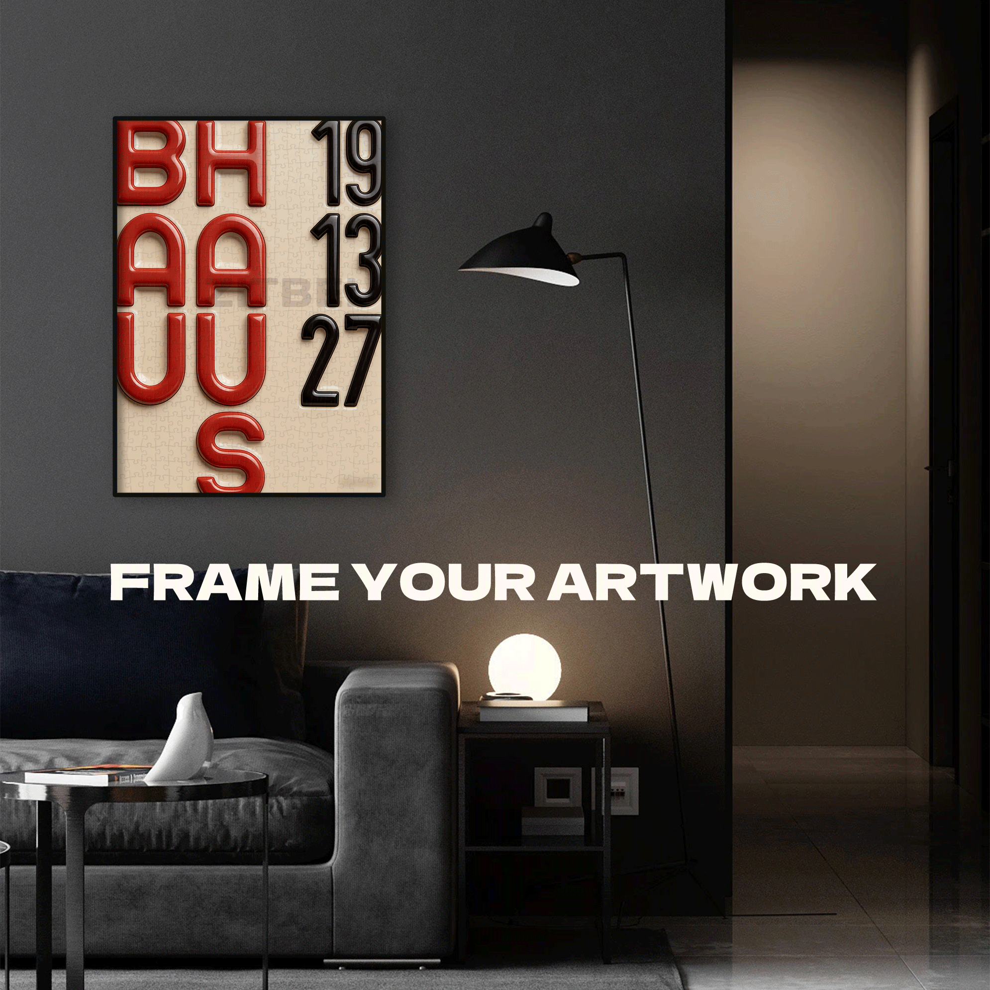 Bauhaus Exhibition 500pcs/1000pcs Jigsaw Puzzle, Scratch-Resistant, Interactive Family Game & Brain-Boosting DIY Decor, Perfect for Halloween, Christmas & New Year Gifts, Family Puzzle Game