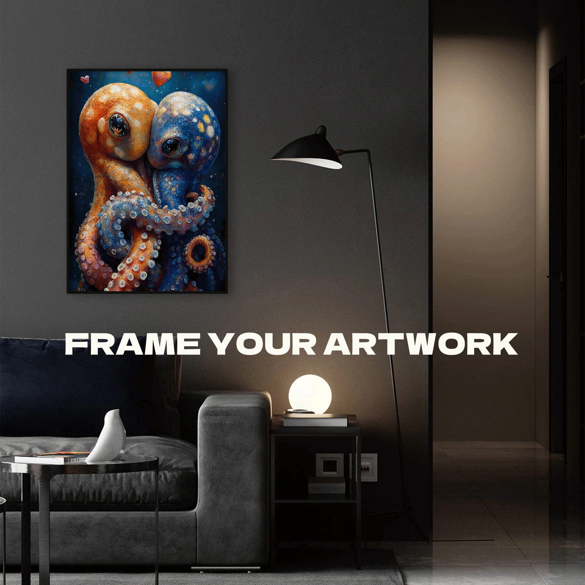 Colorful Octopus 500pcs/1000pcs Jigsaw Puzzle, Scratch-Resistant, Interactive Family Game & Brain-Boosting DIY Decor, Perfect for Halloween, Christmas & New Year Gifts, Family Puzzle Game