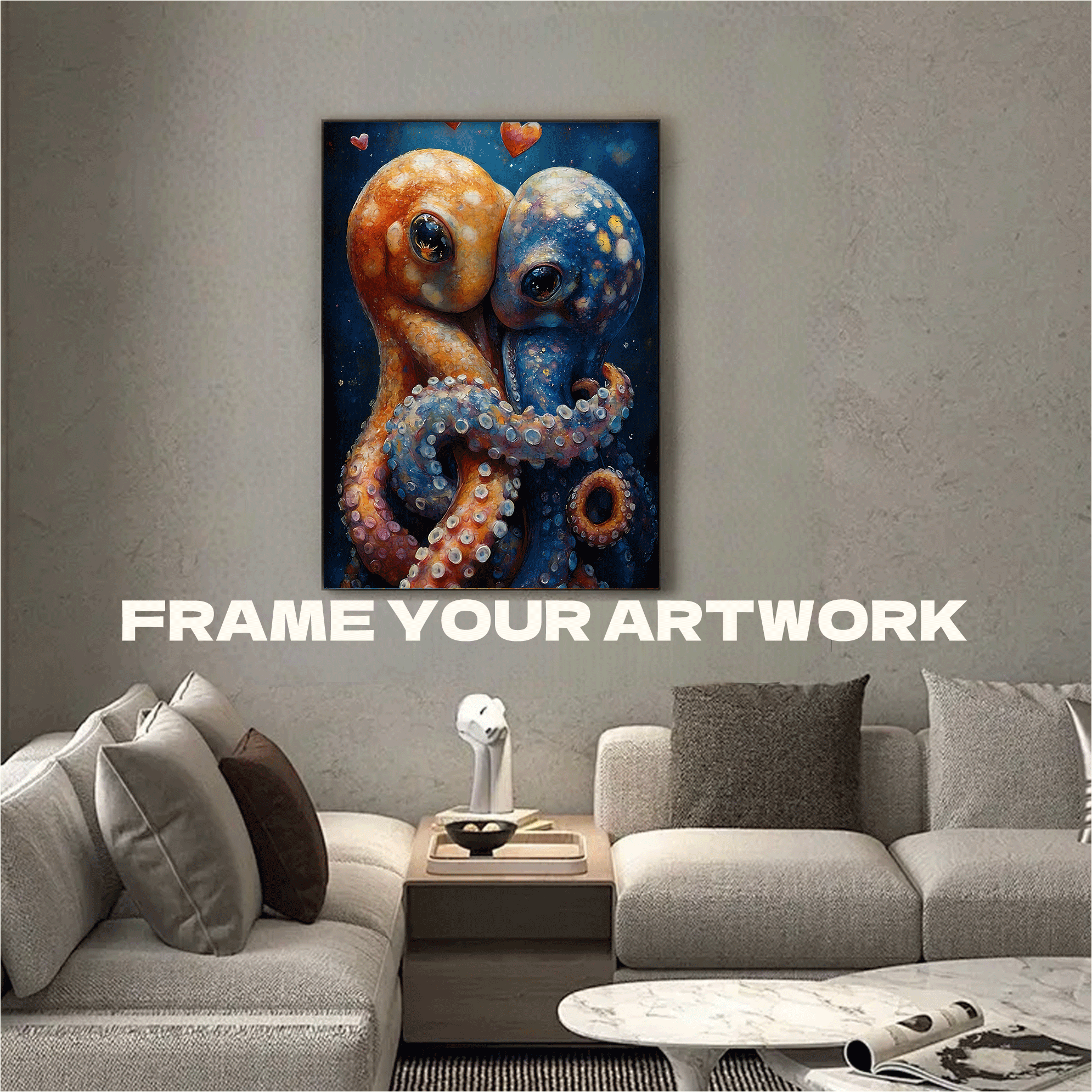 Colorful Octopus 500pcs/1000pcs Jigsaw Puzzle, Scratch-Resistant, Interactive Family Game & Brain-Boosting DIY Decor, Perfect for Halloween, Christmas & New Year Gifts, Family Puzzle Game
