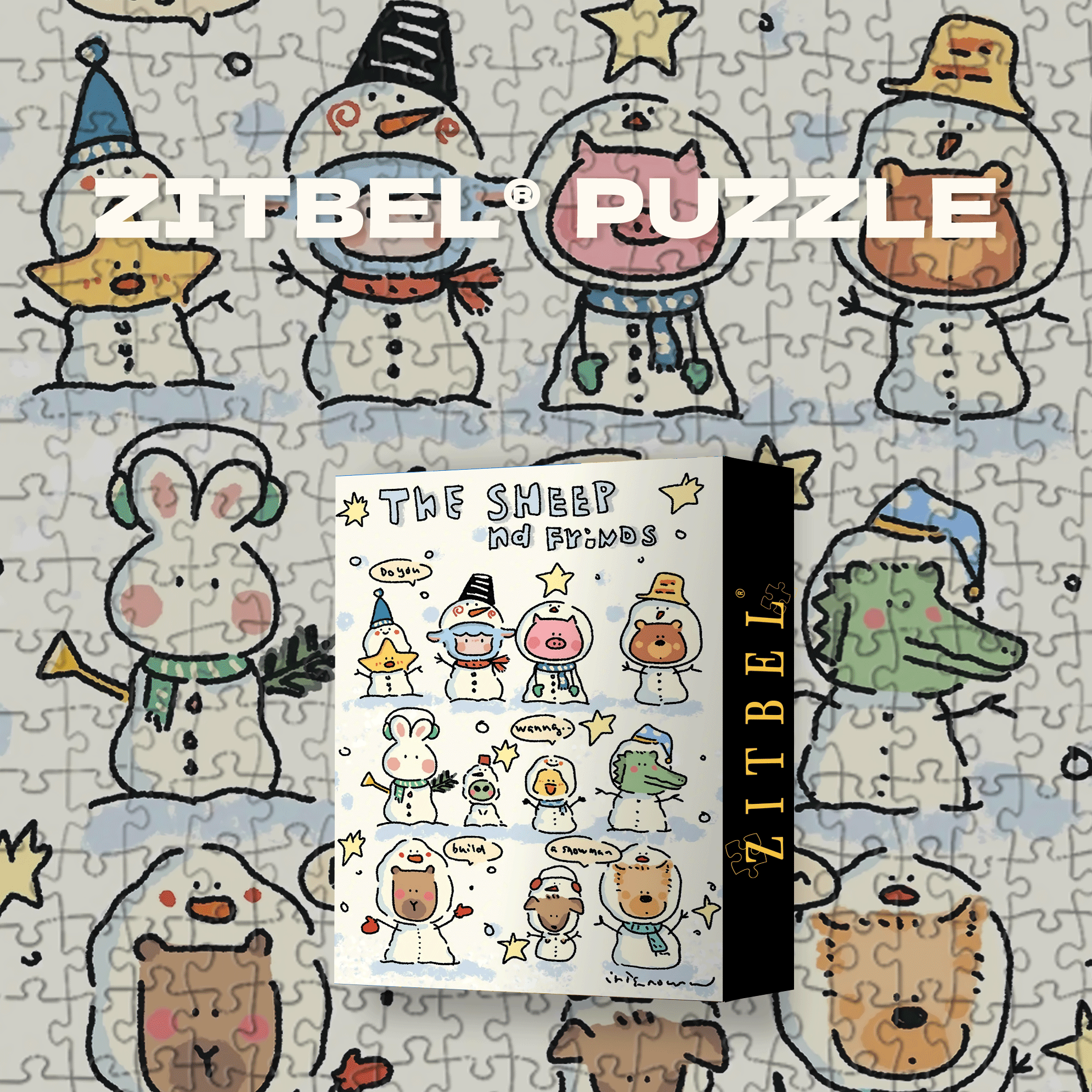 Do You Wanna Build A Snowman 500pcs/1000pcs Jigsaw Puzzle, Scratch-Resistant, Interactive Family Game & Brain-Boosting DIY Decor, Perfect for Halloween, Christmas & New Year Gifts, Family Puzzle Game