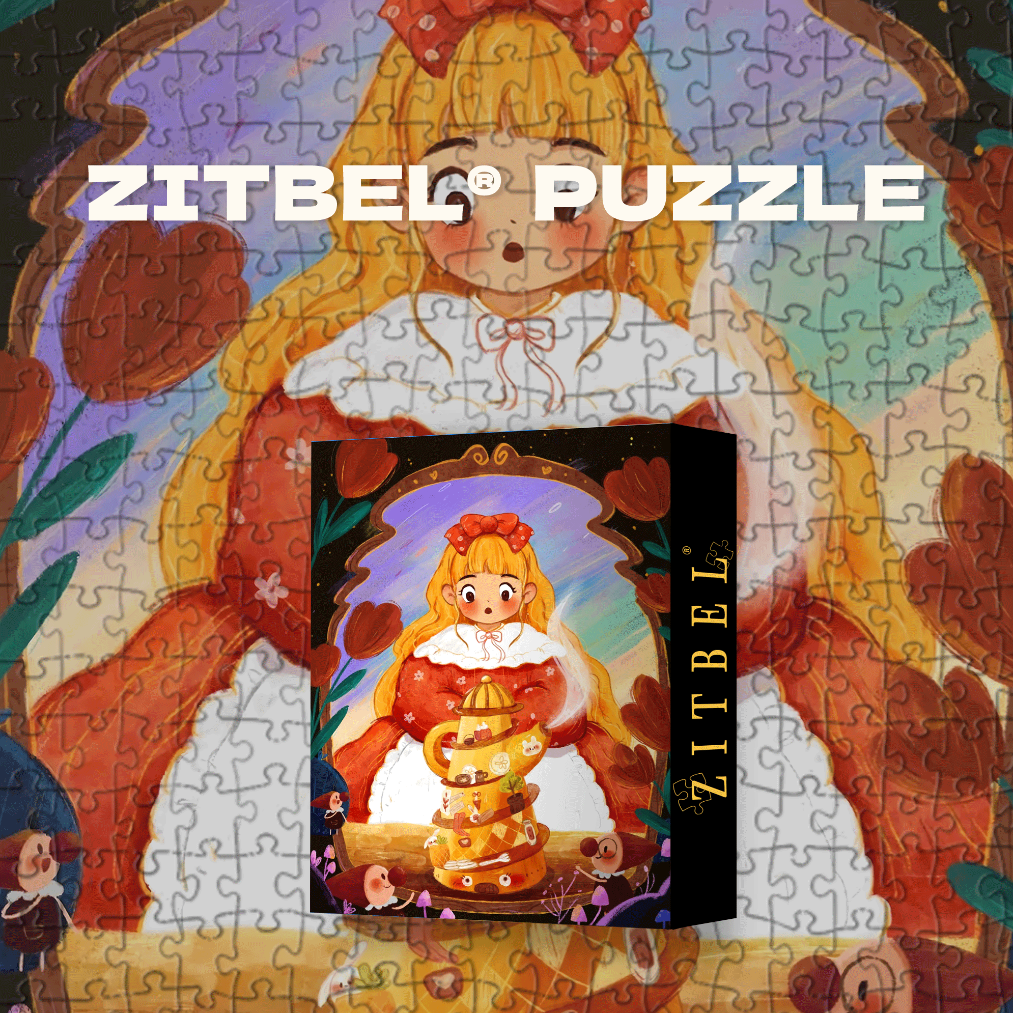 Little Red Riding Hood 7 500pcs/1000pcs Jigsaw Puzzle, Scratch-Resistant, Interactive Family Game & Brain-Boosting DIY Decor, Perfect for Halloween, Christmas & New Year Gifts, Family Puzzle Game