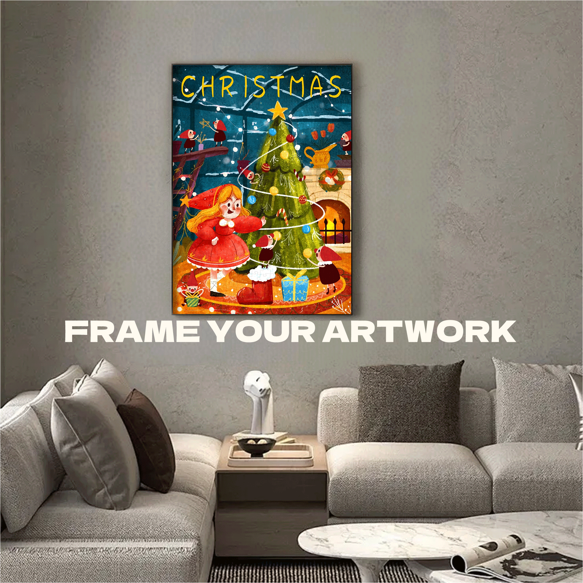 Magic Christmas Tree 500pcs/1000pcs Jigsaw Puzzle, Scratch-Resistant, Interactive Family Game & Brain-Boosting DIY Decor, Perfect for Halloween, Christmas & New Year Gifts, Family Puzzle Game