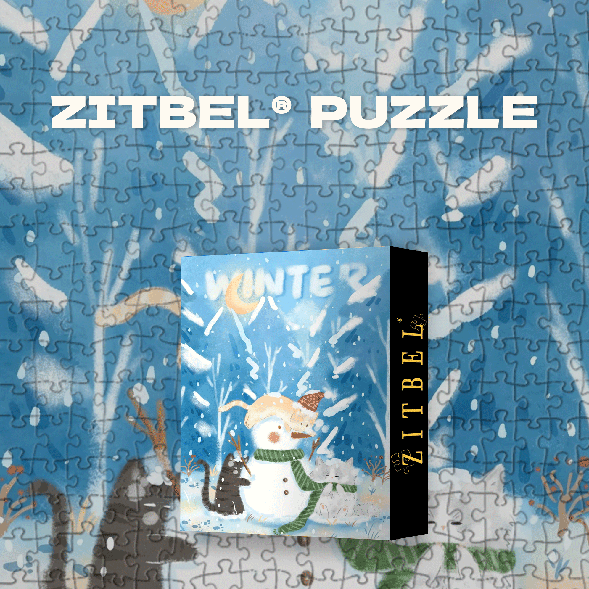 Winter Movies 500pcs/1000pcs Jigsaw Puzzle, Scratch-Resistant, Interactive Family Game & Brain-Boosting DIY Decor, Perfect for Halloween, Christmas & New Year Gifts, Family Puzzle Game